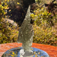 Moldavite 1.9 grams Bolt of Lightening Shape #2214-Moldavite Life