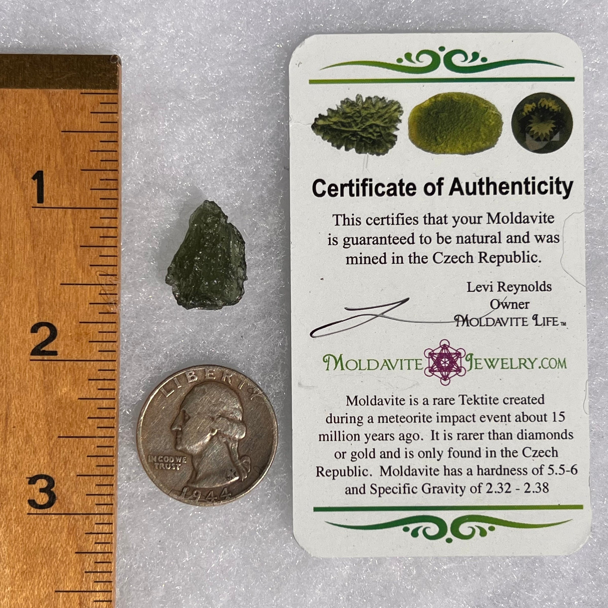 Moldavite 2 grams #1732-Moldavite Life