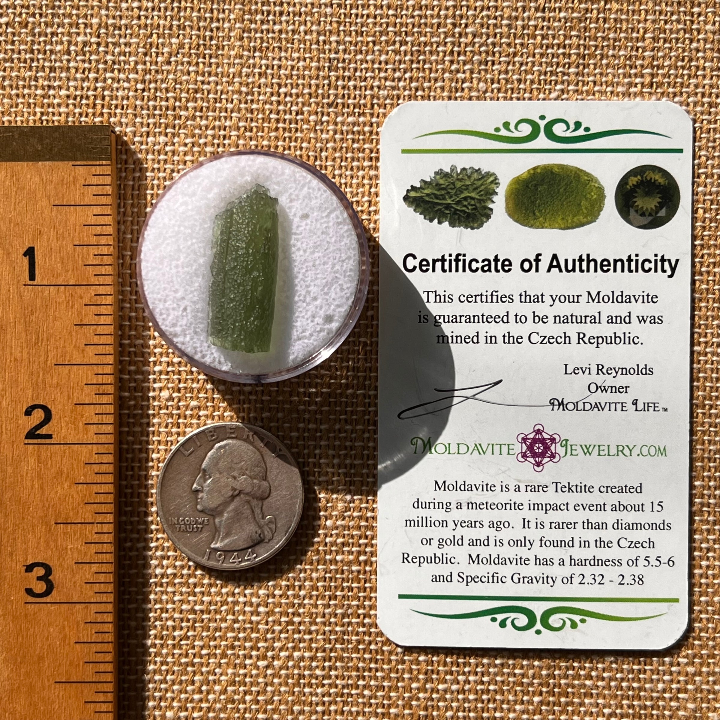 Moldavite 2 grams #2127-Moldavite Life