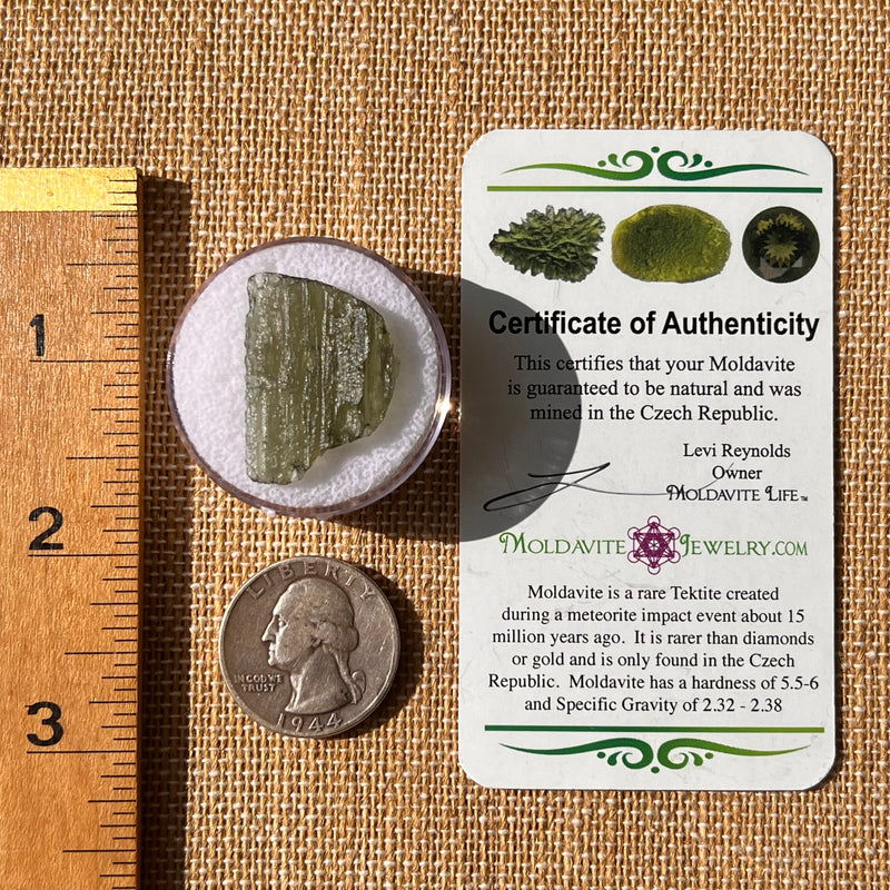 Moldavite 2 grams #2161-Moldavite Life