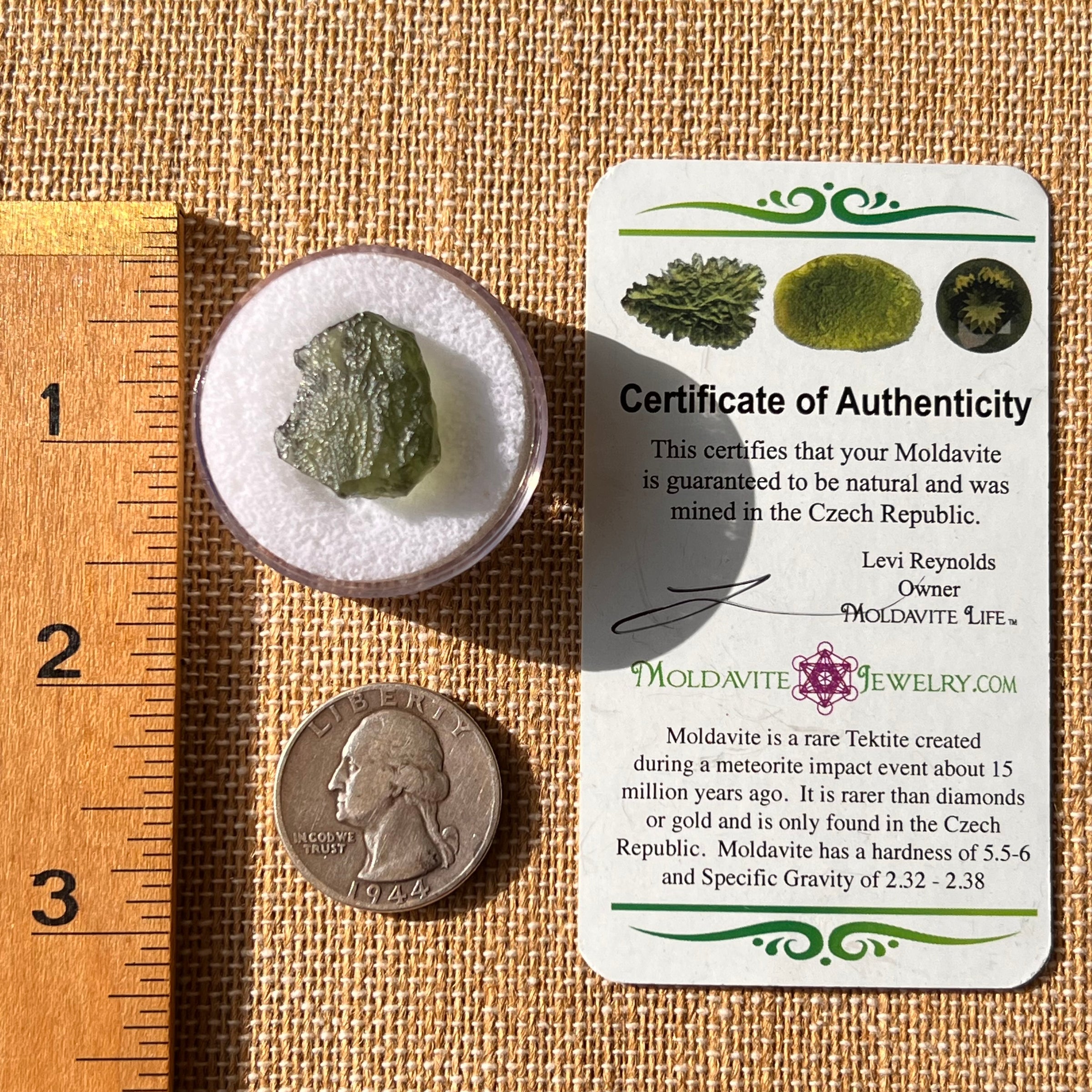 Moldavite 2 grams #2181-Moldavite Life