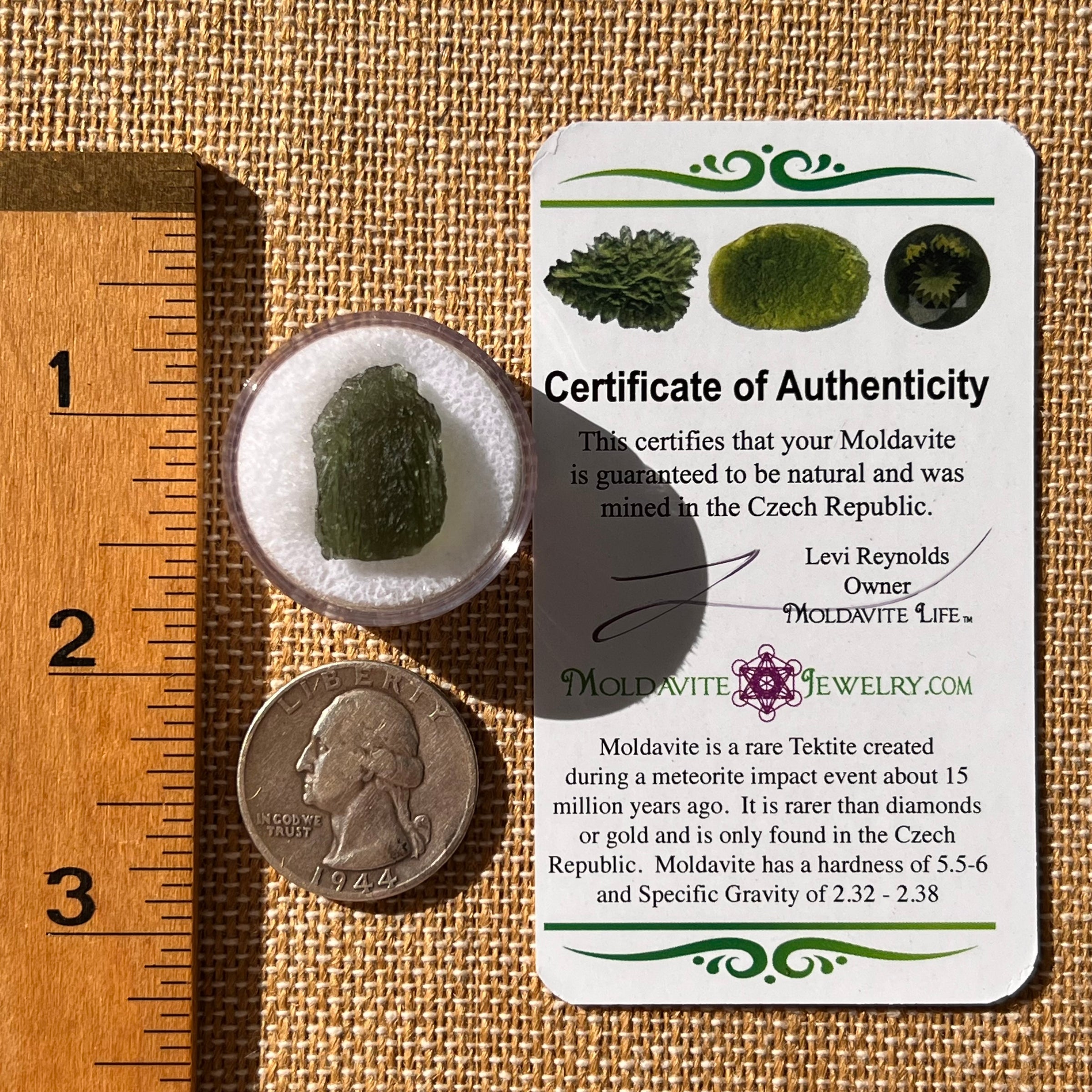 Moldavite 2 grams #2252-Moldavite Life