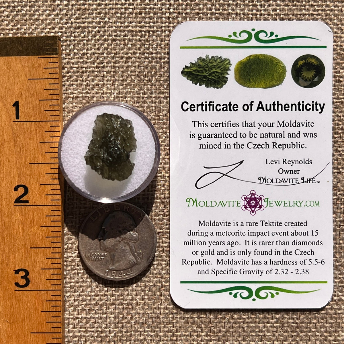 Moldavite 2 grams #2362-Moldavite Life
