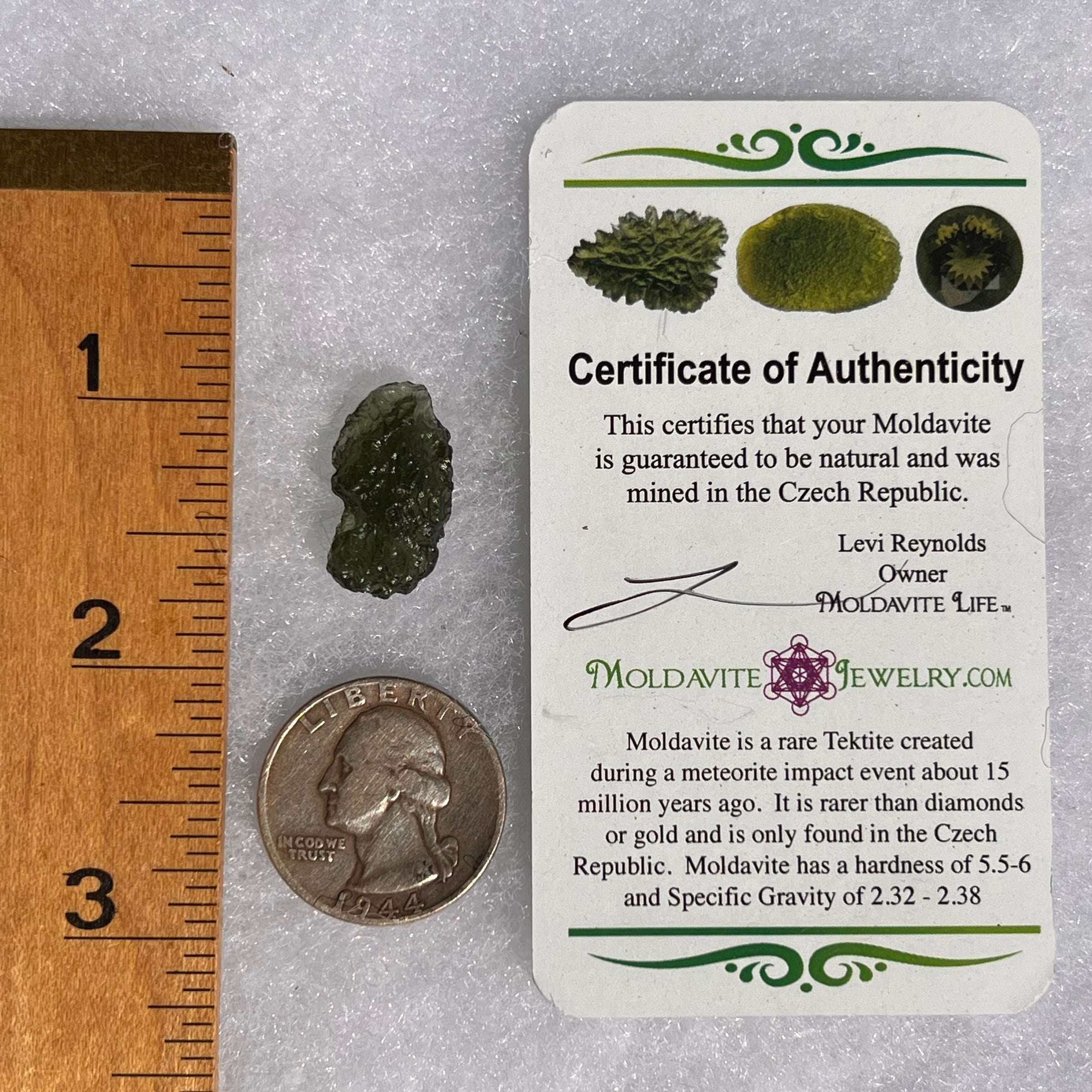 Moldavite 2.1 grams #1734-Moldavite Life