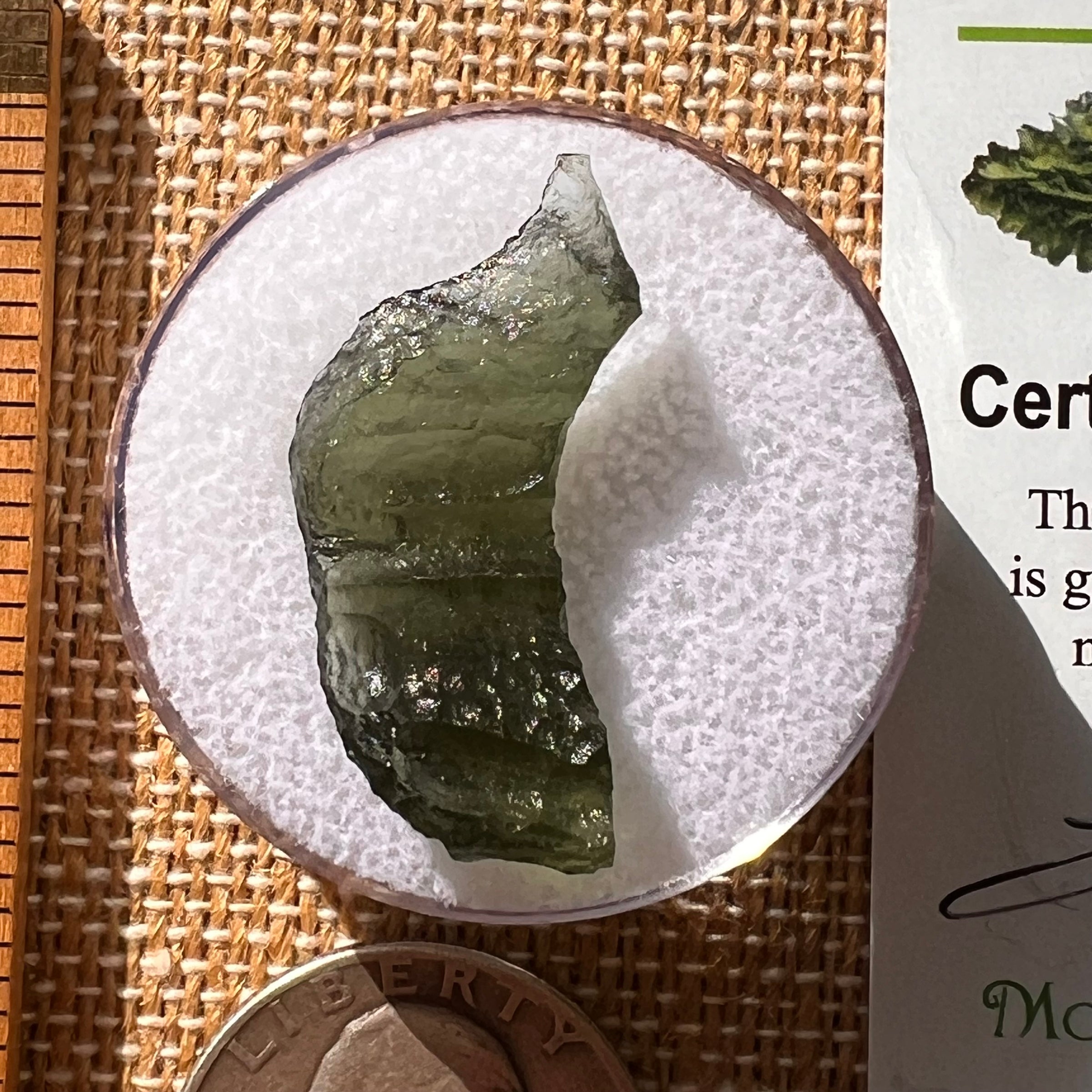 Moldavite 2.1 grams #2129-Moldavite Life