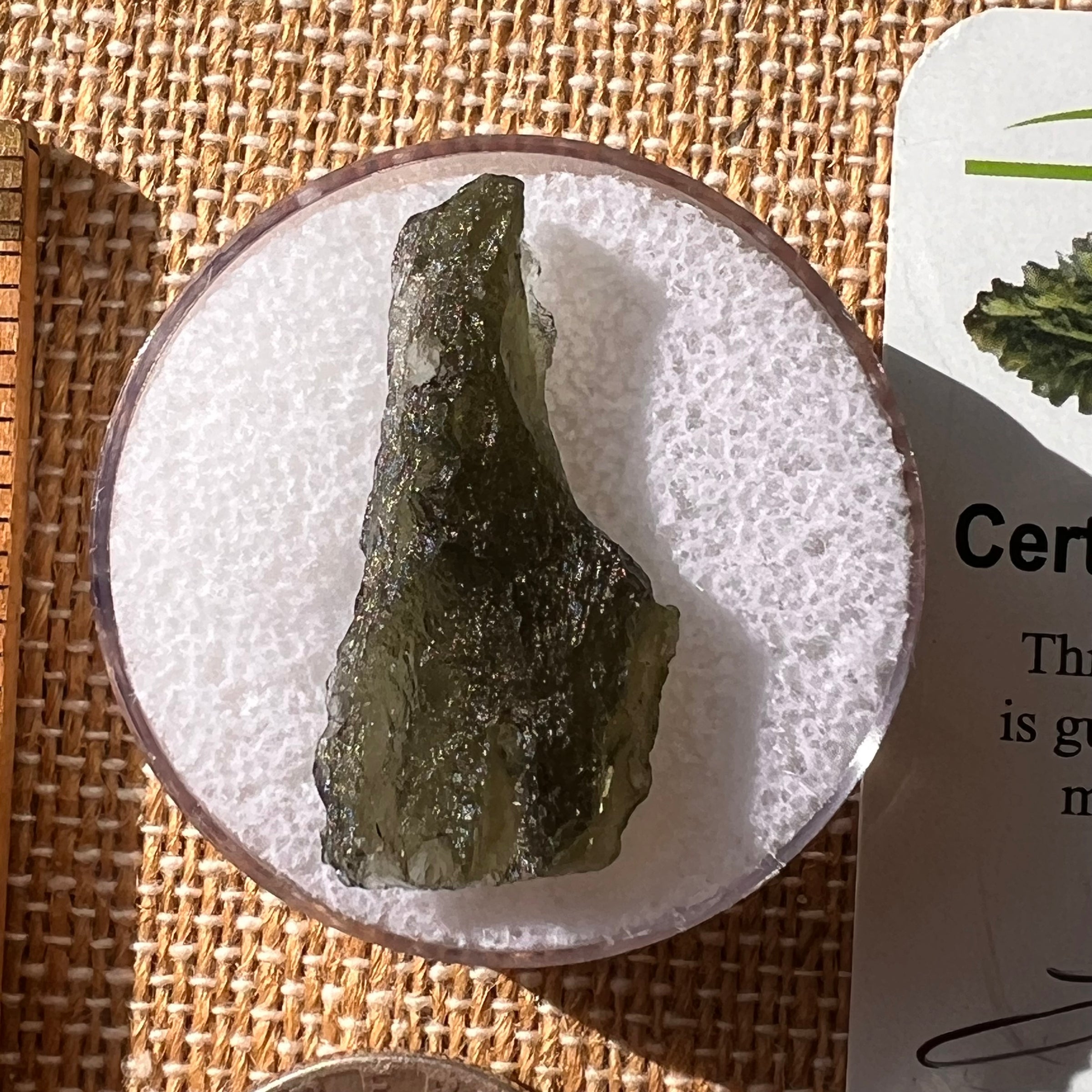 Moldavite 2.1 grams #2132-Moldavite Life