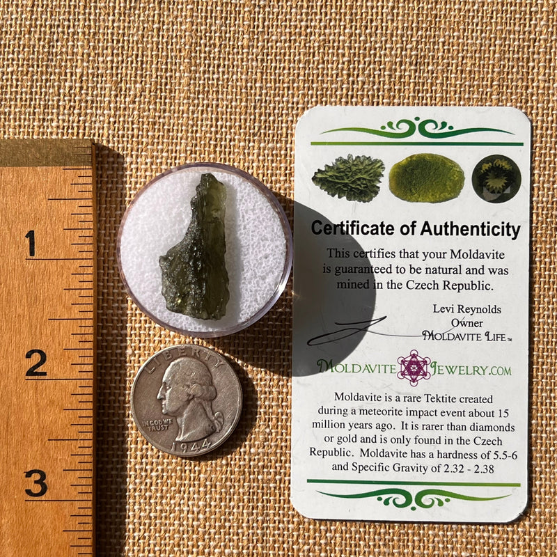 Moldavite 2.1 grams #2132-Moldavite Life