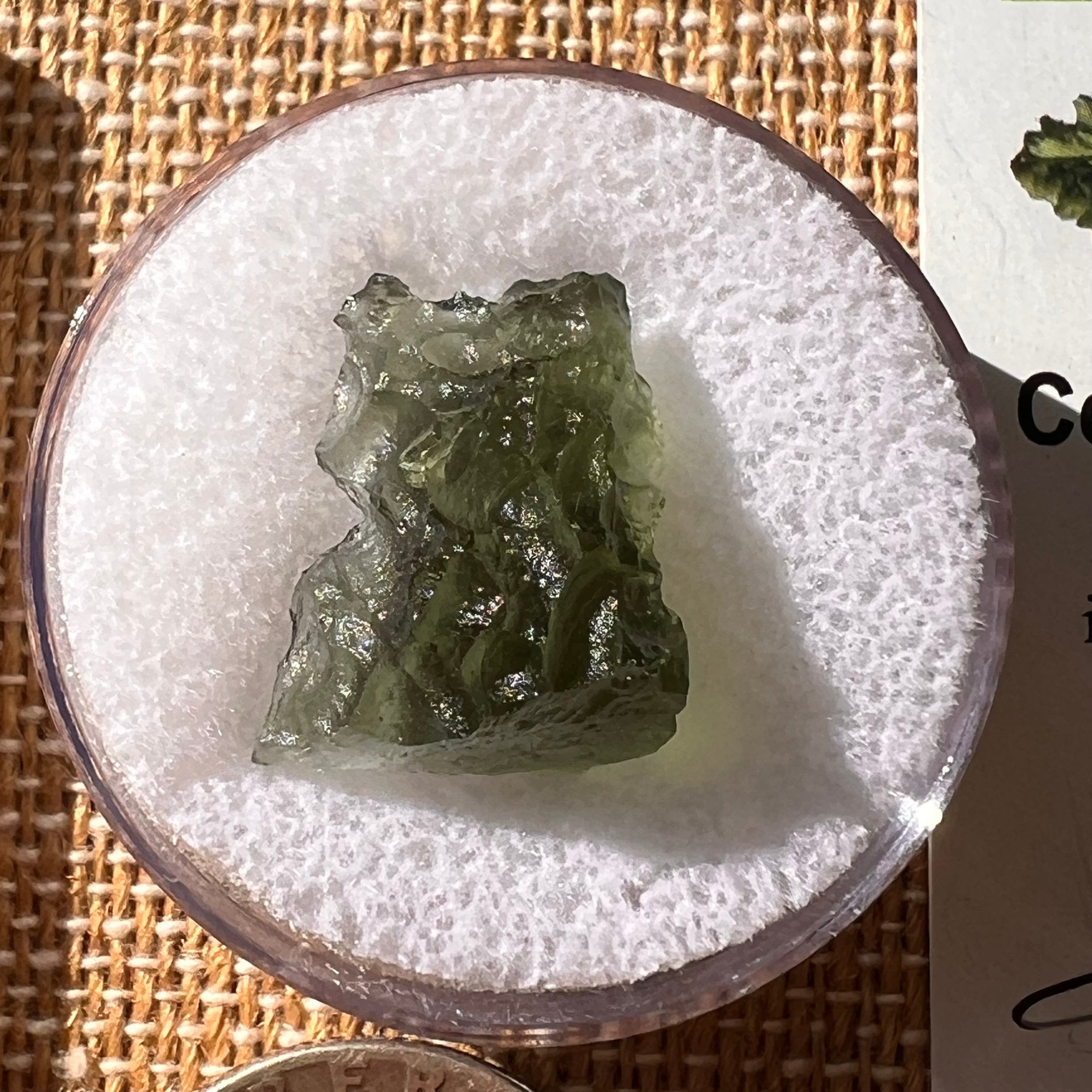 Moldavite 2.1 grams #2143-Moldavite Life