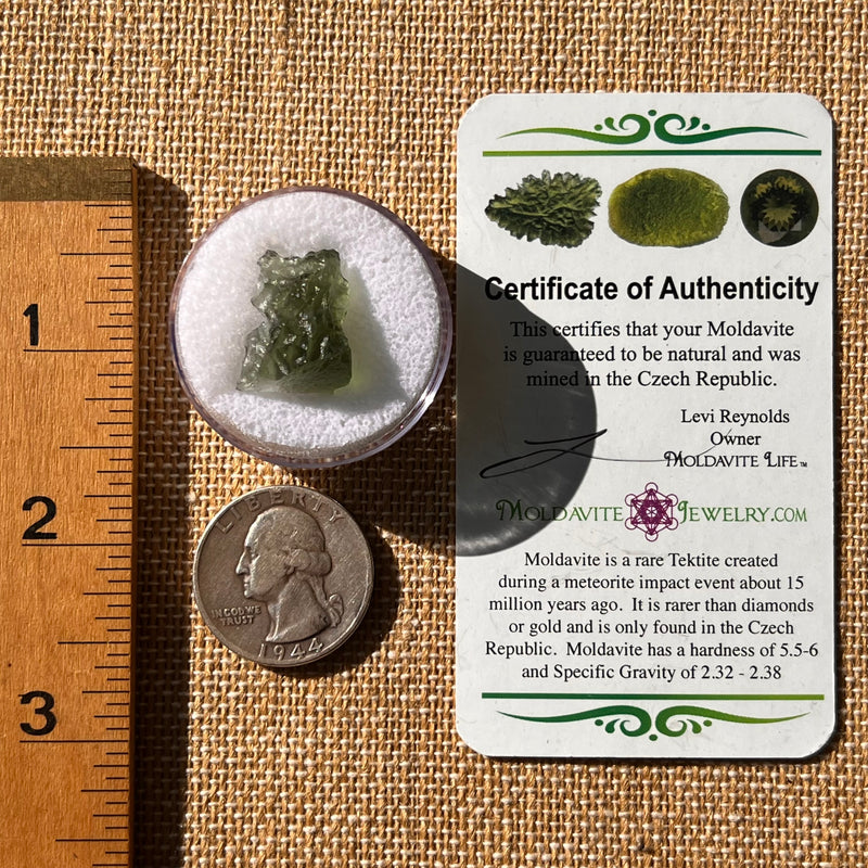 Moldavite 2.1 grams #2143-Moldavite Life