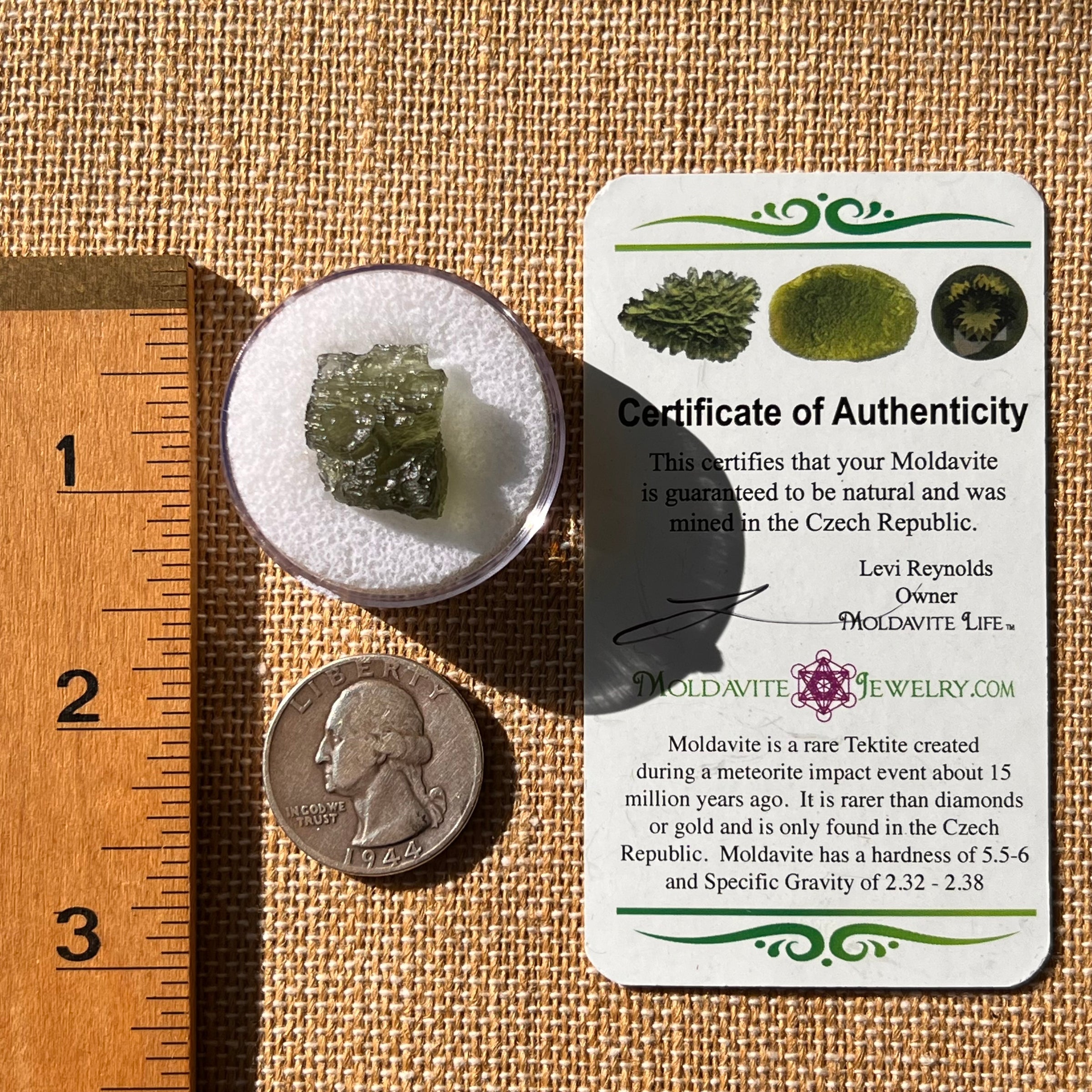 Moldavite 2.1 grams #2148-Moldavite Life