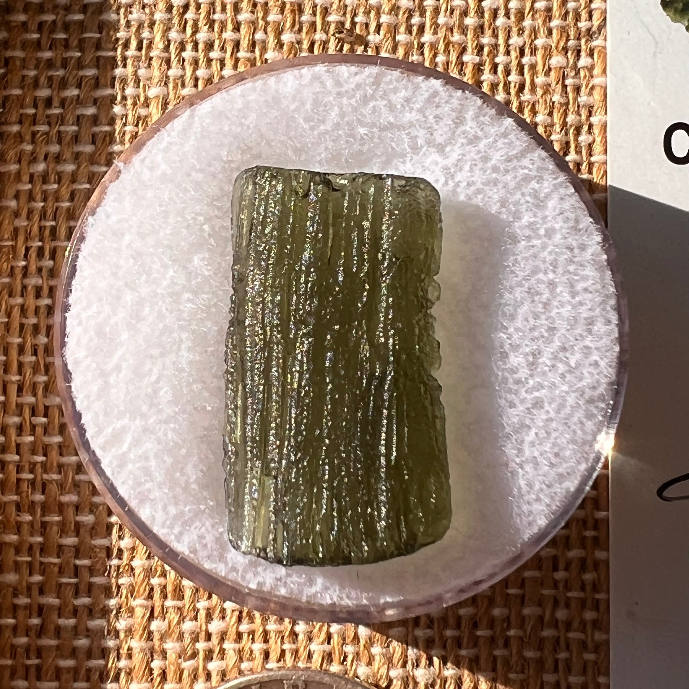 Moldavite 2.1 grams #2200-Moldavite Life