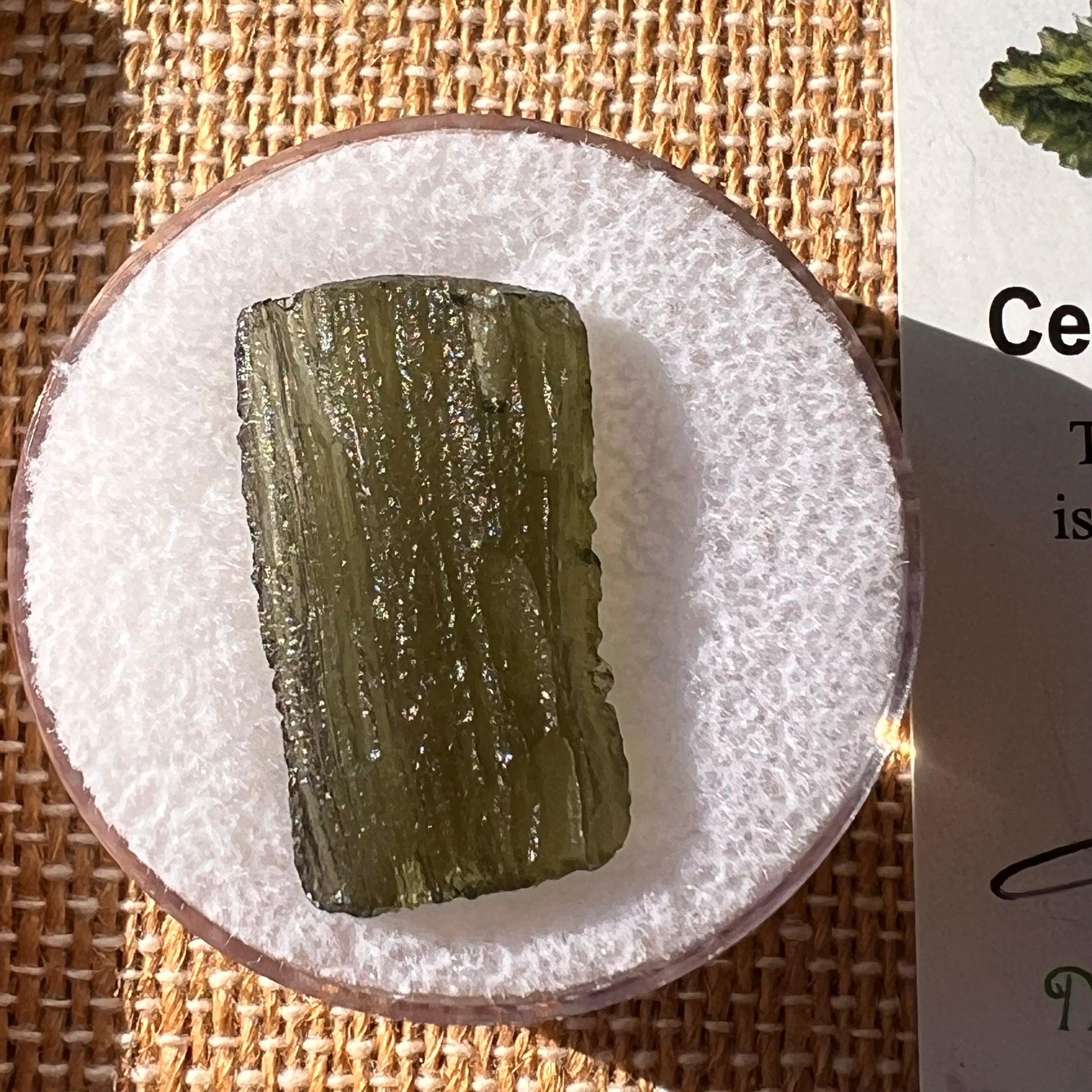 Moldavite 2.1 grams #2200-Moldavite Life