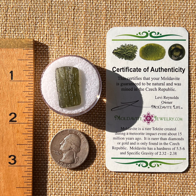 Moldavite 2.1 grams #2200-Moldavite Life