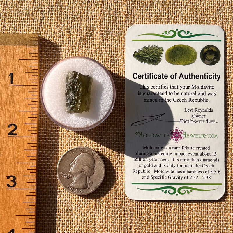 Moldavite 2.1 grams #2207-Moldavite Life