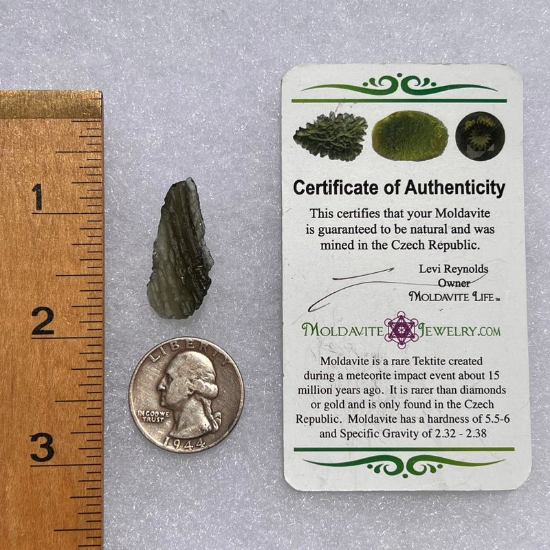 Moldavite 2.2 grams #1874-Moldavite Life