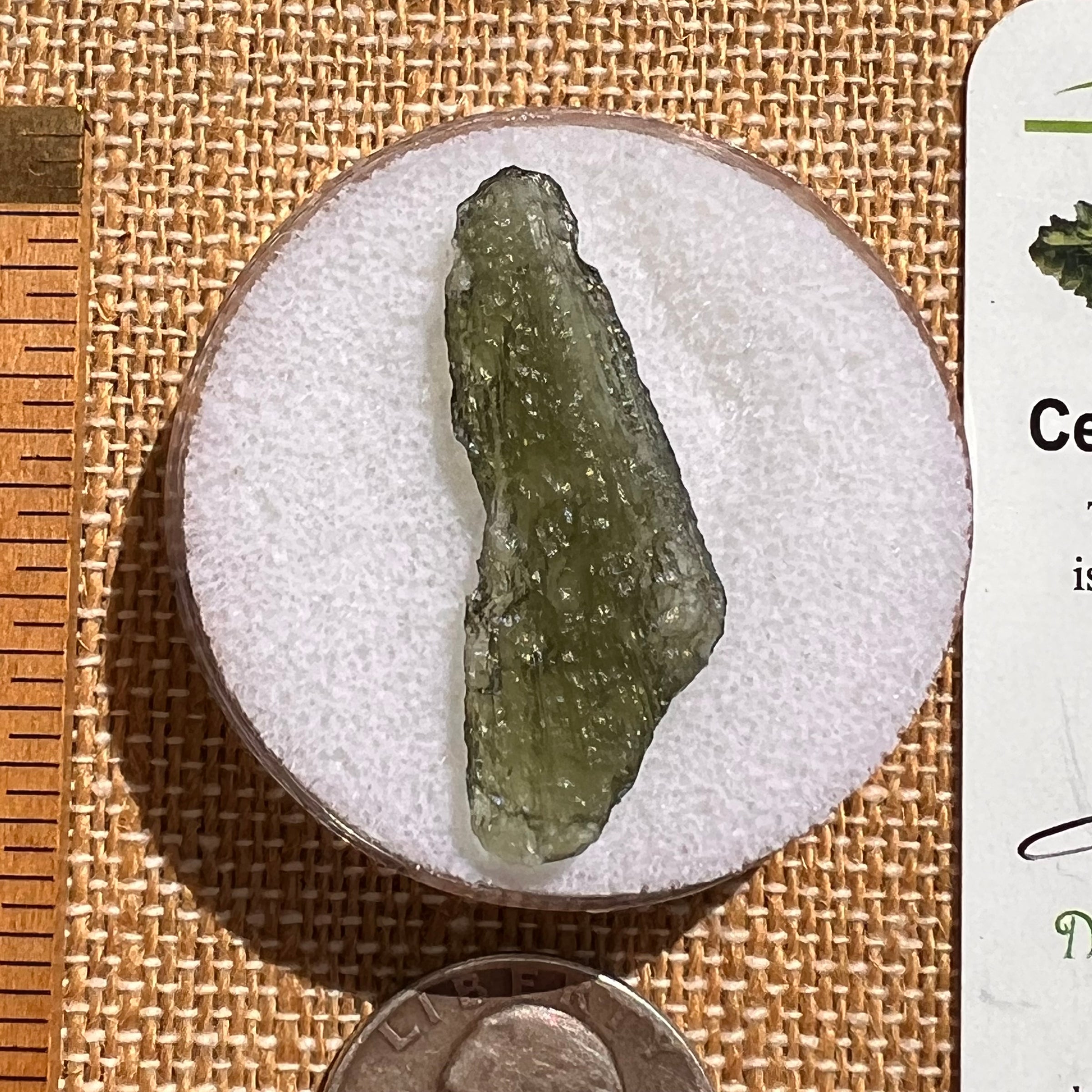 Moldavite 2.2 grams #1954-Moldavite Life