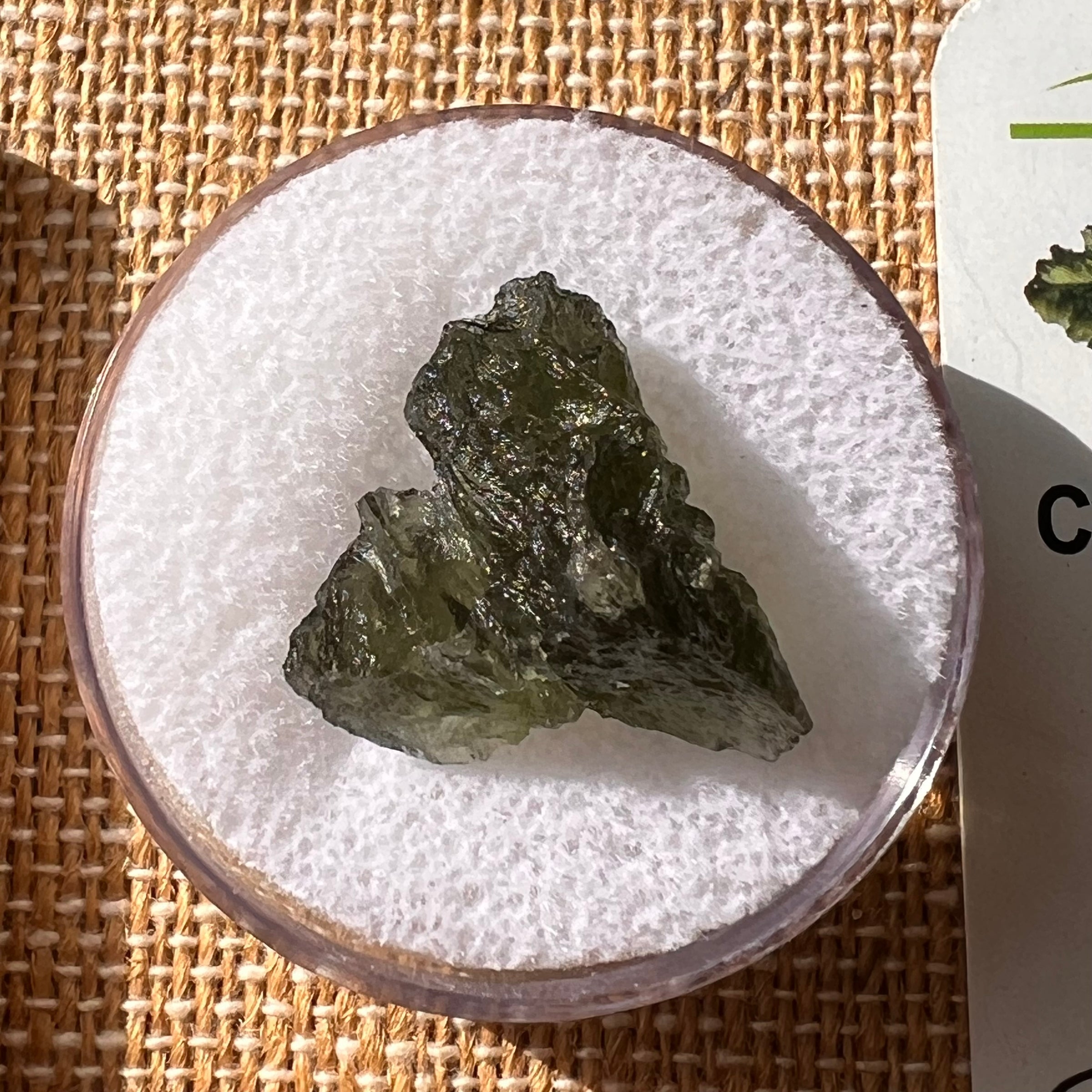 Moldavite 2.2 grams #2137-Moldavite Life