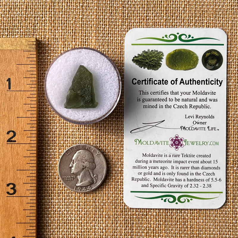 Moldavite 2.2 grams #2173-Moldavite Life