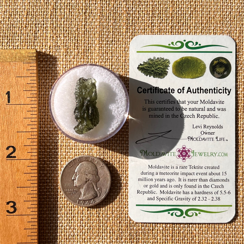 Moldavite 2.2 grams #2190-Moldavite Life