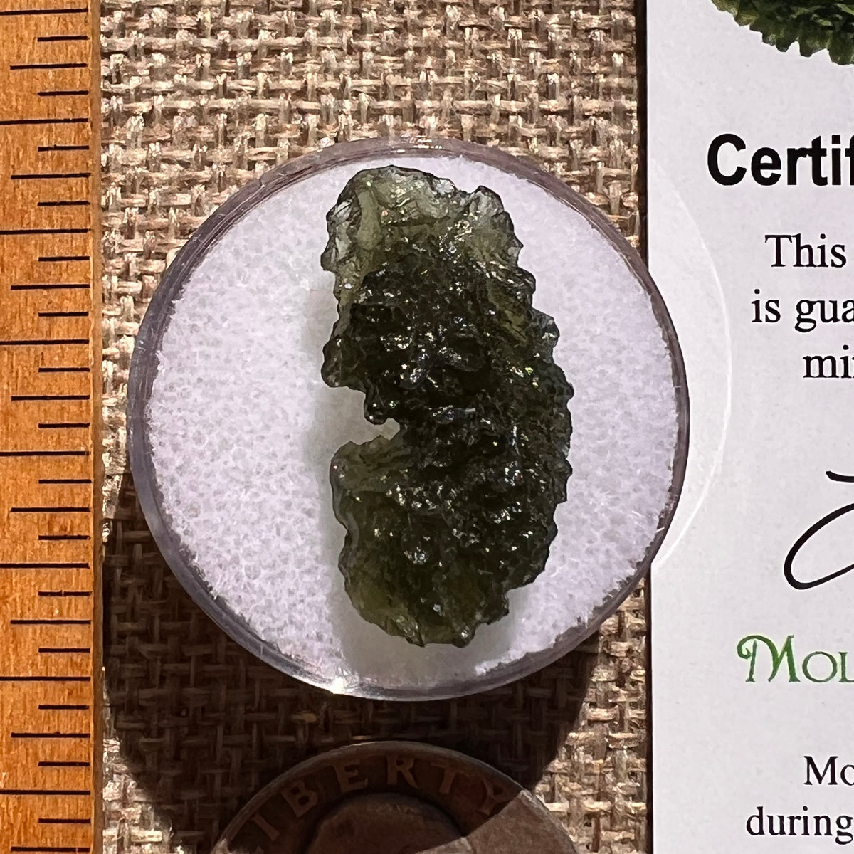 Moldavite 2.2 grams #2365-Moldavite Life