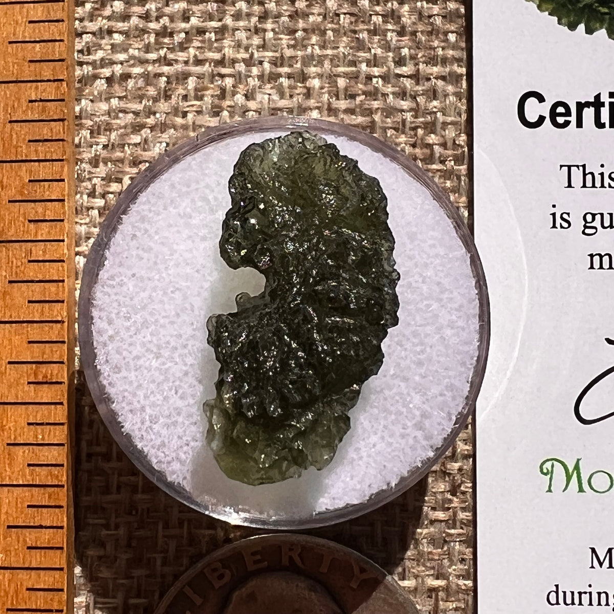 Moldavite 2.2 grams #2365-Moldavite Life