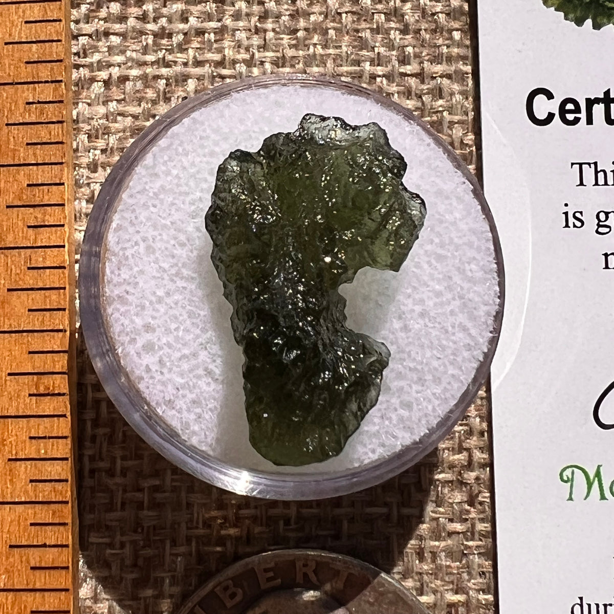 Moldavite 2.2 grams #2366-Moldavite Life