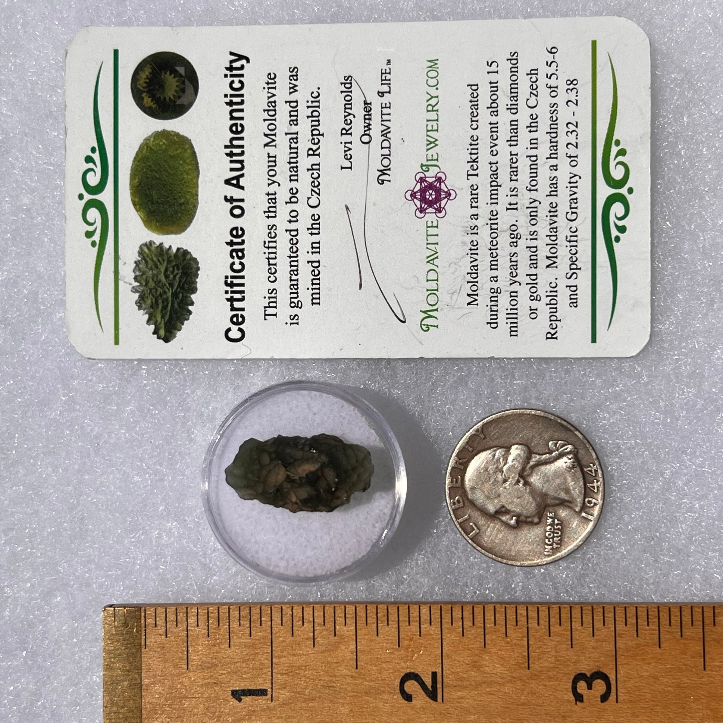 Moldavite 2.3 grams #1868-Moldavite Life