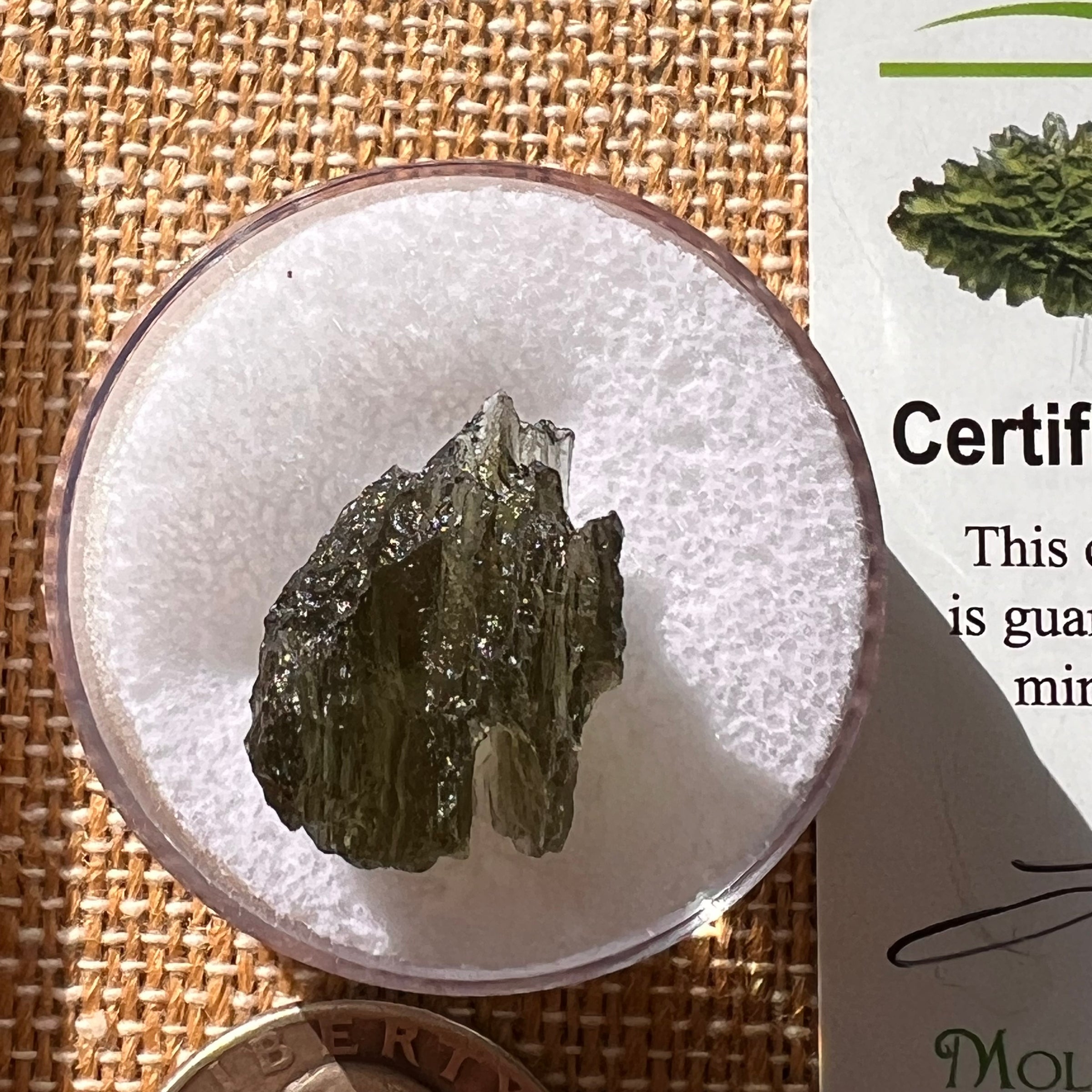 Moldavite 2.3 grams #2130-Moldavite Life