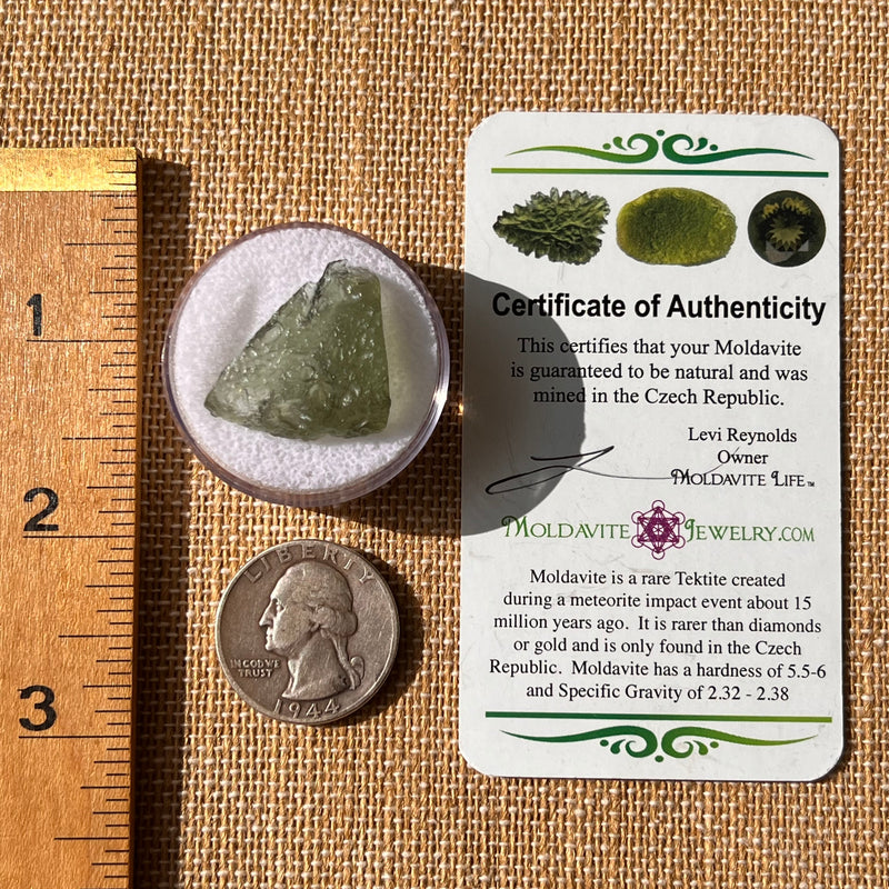 Moldavite 2.3 grams #2162-Moldavite Life