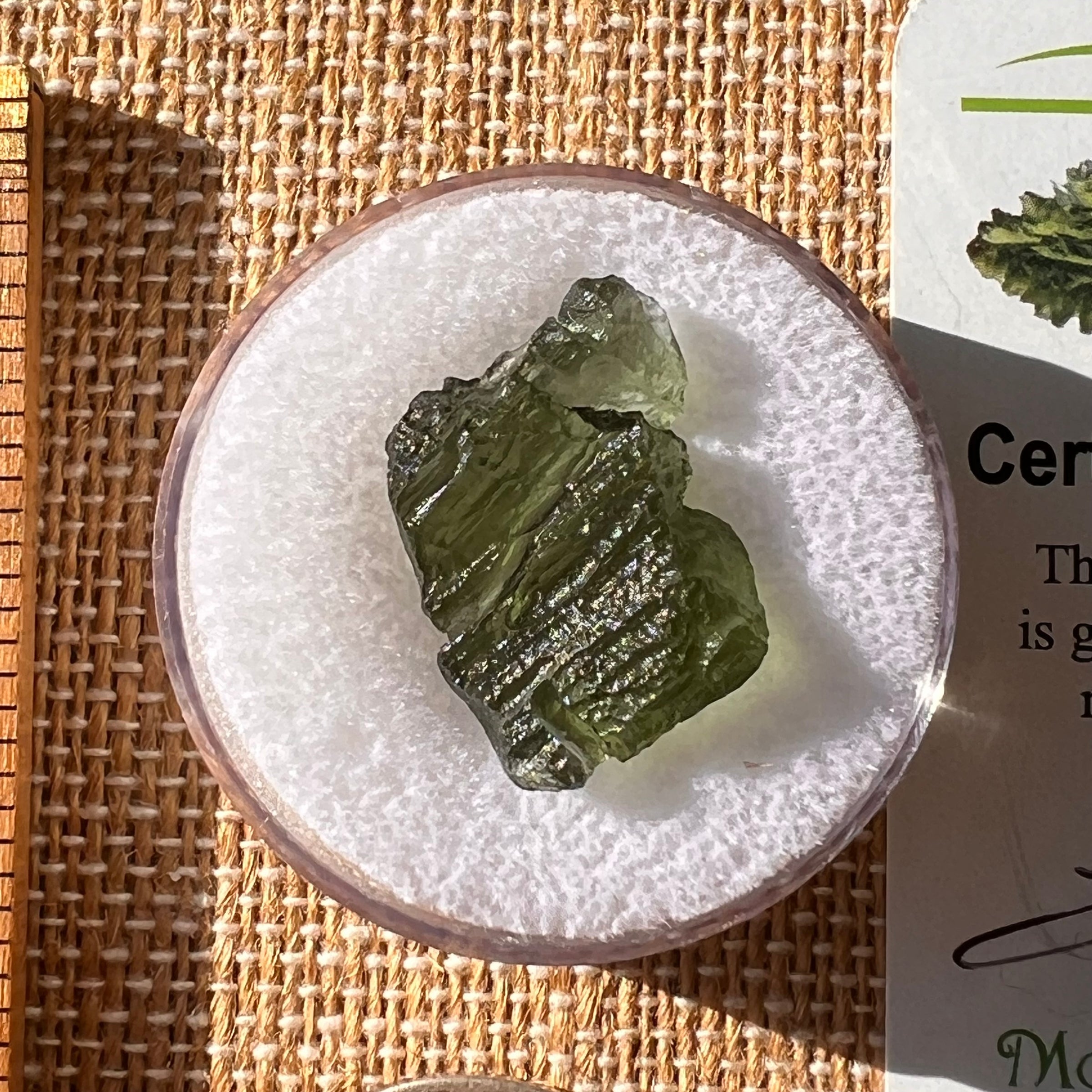 Moldavite 2.3 grams #2191-Moldavite Life