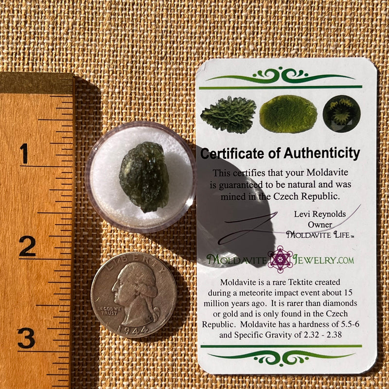 Moldavite 2.3 grams #2275-Moldavite Life