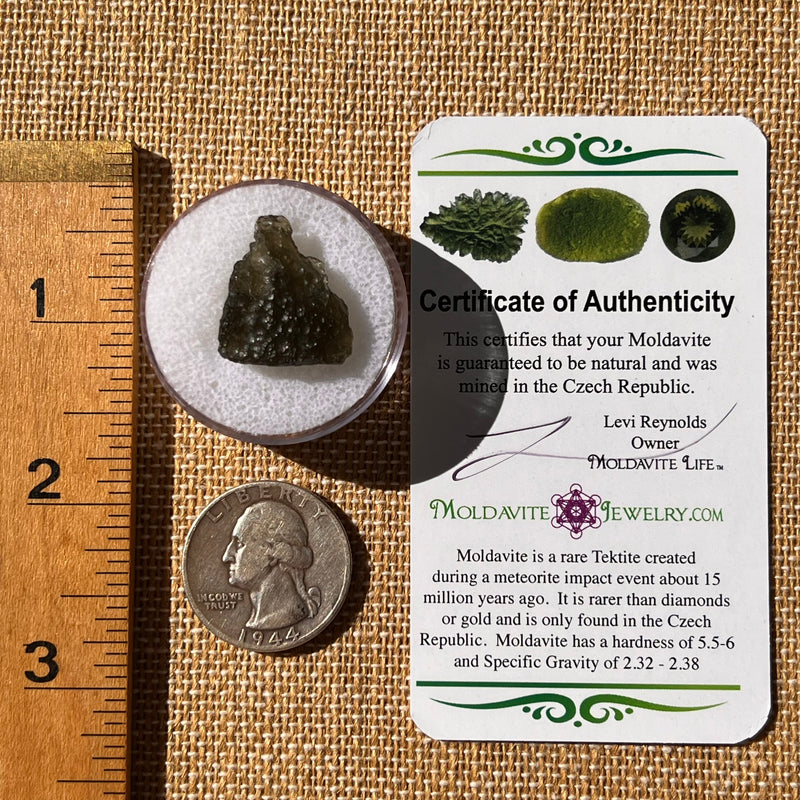 Moldavite 2.3 grams #2321-Moldavite Life