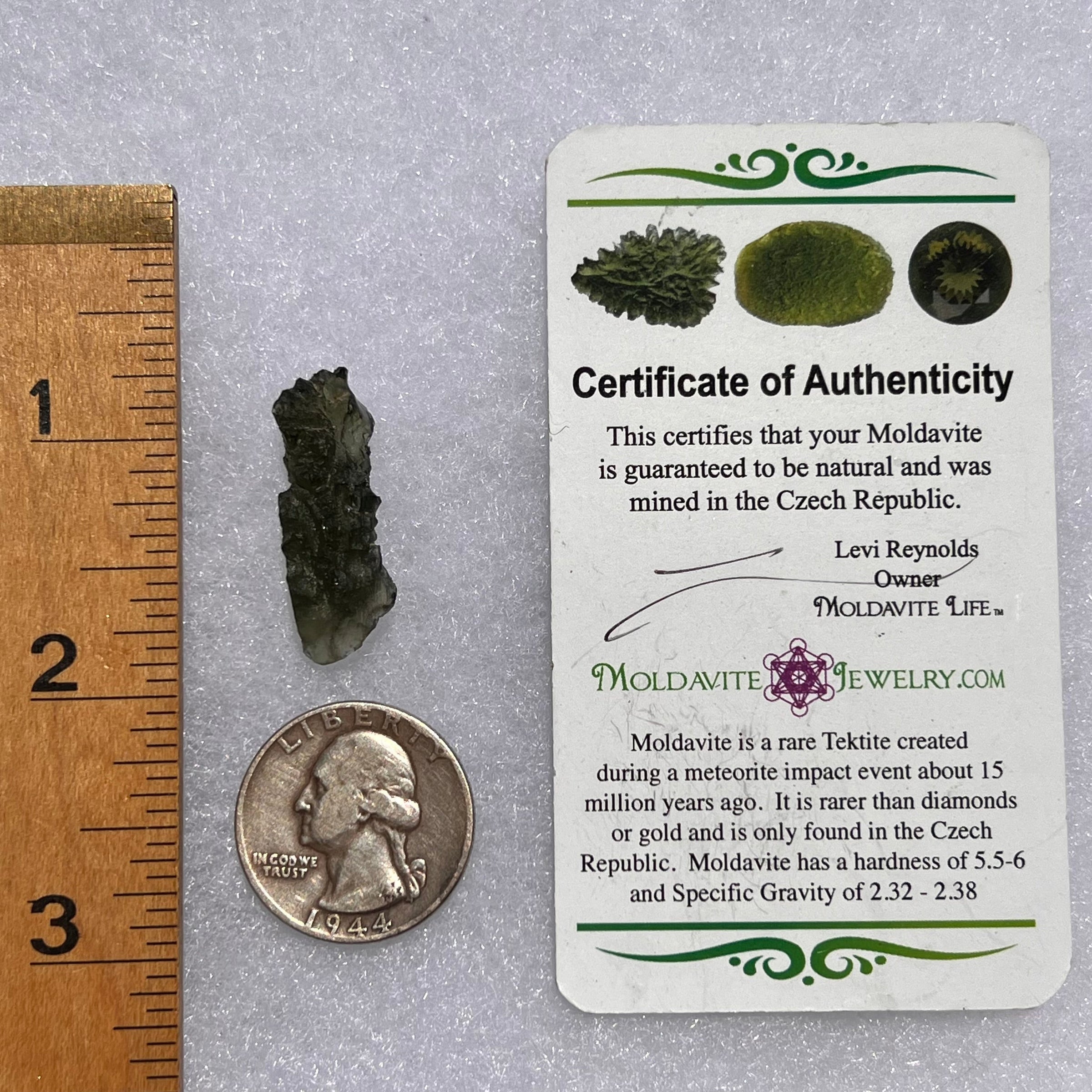 Moldavite 2.4 grams #1873-Moldavite Life