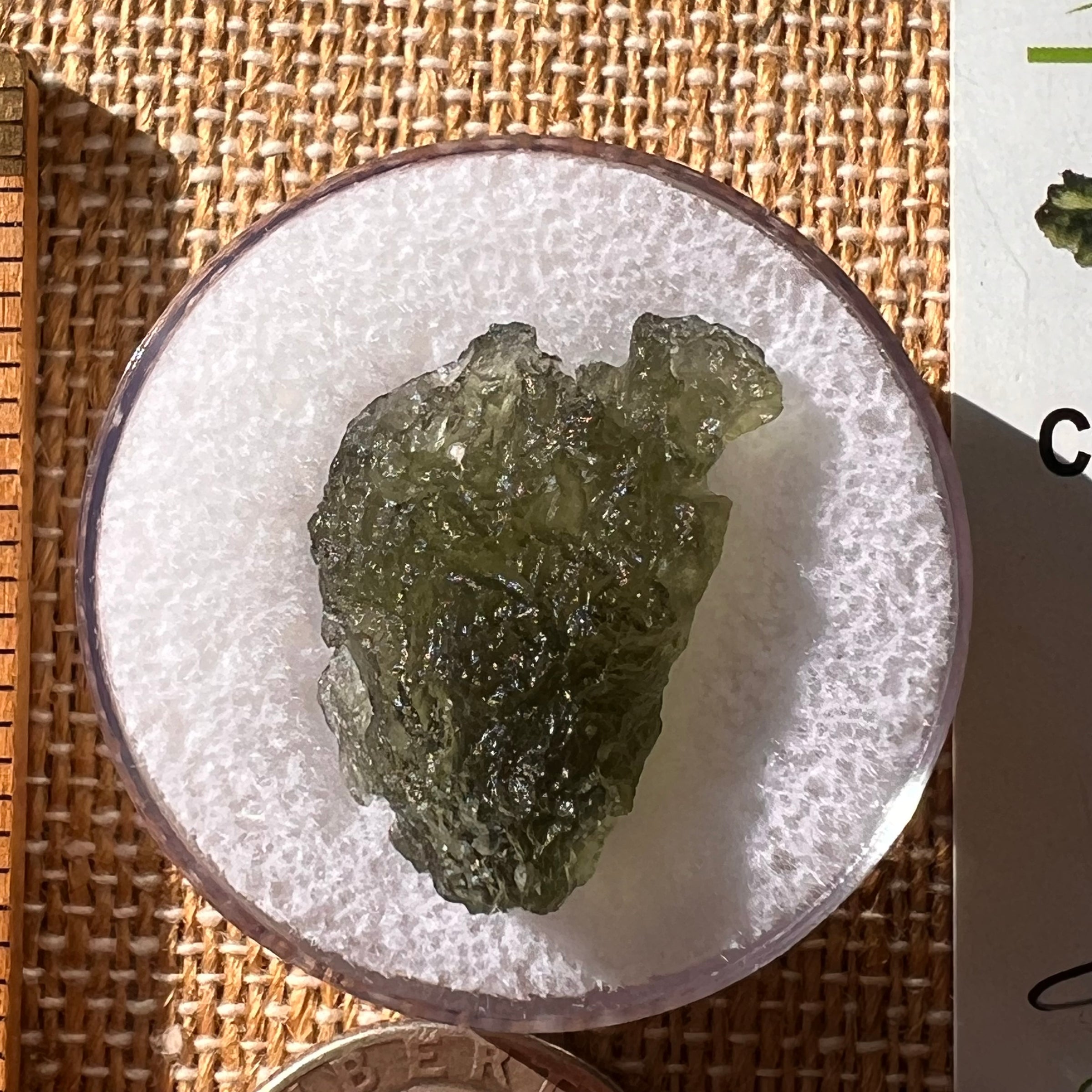 Moldavite 2.4 grams #2147-Moldavite Life