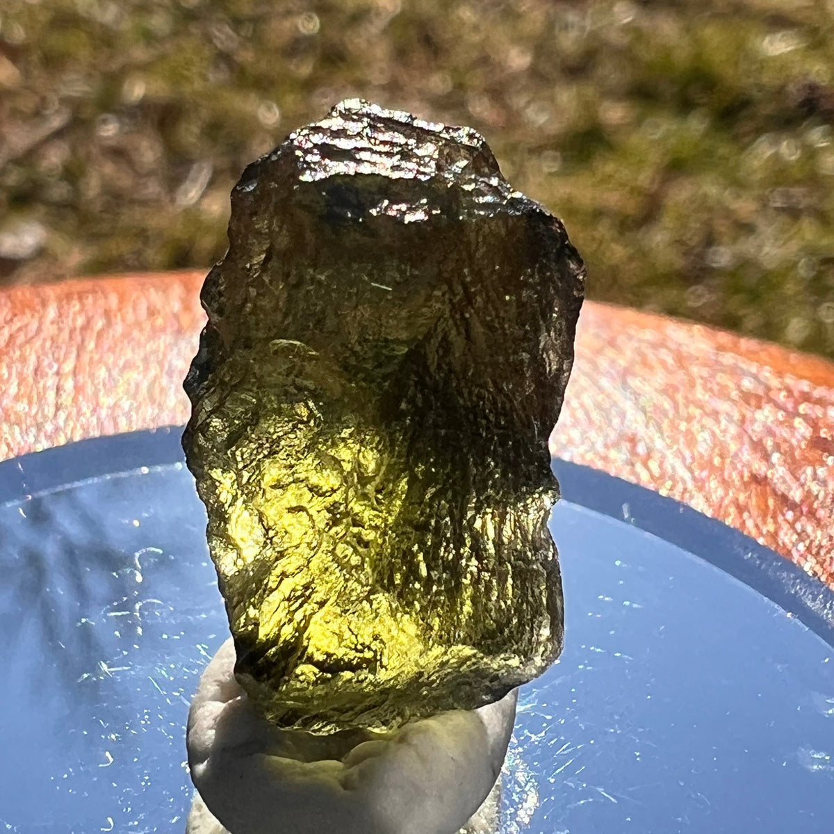 Moldavite 2.6 grams #1982-Moldavite Life