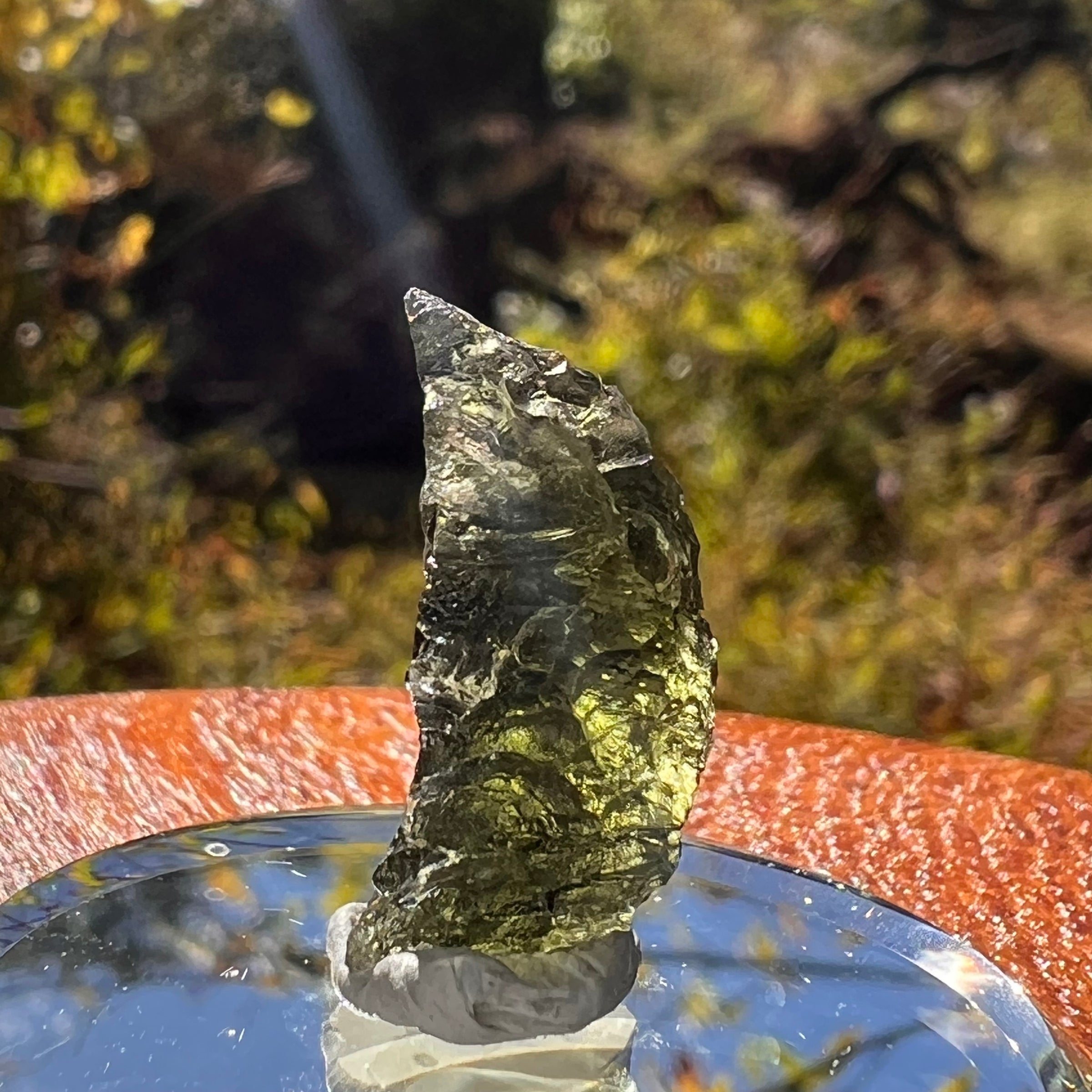 Moldavite 2.6 grams Natural Hole #2259-Moldavite Life