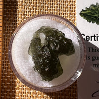 Moldavite 2.6 grams Natural Hole #2259-Moldavite Life