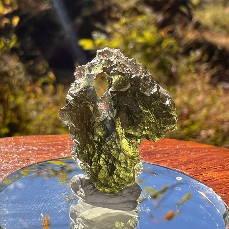 Moldavite 2.6 grams Natural Hole #2259-Moldavite Life