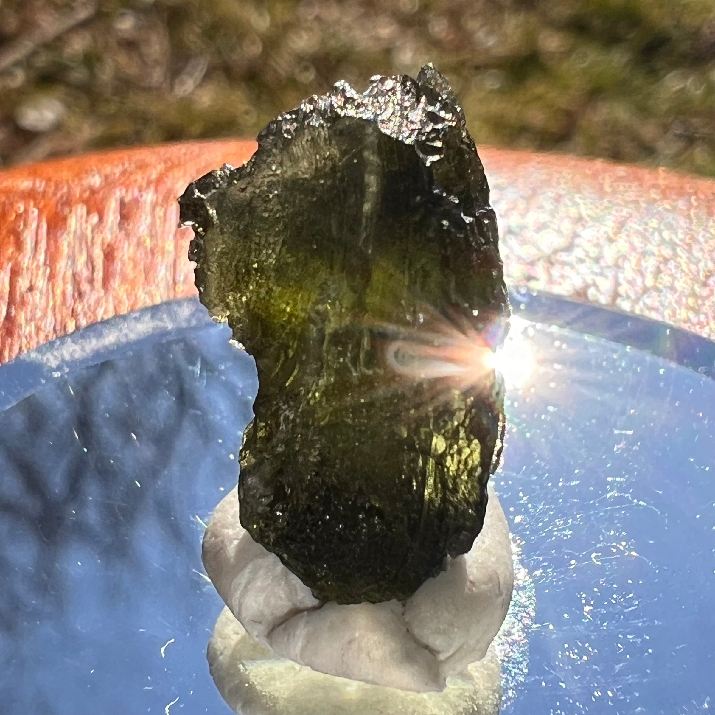 Moldavite 2.7 grams #1975-Moldavite Life