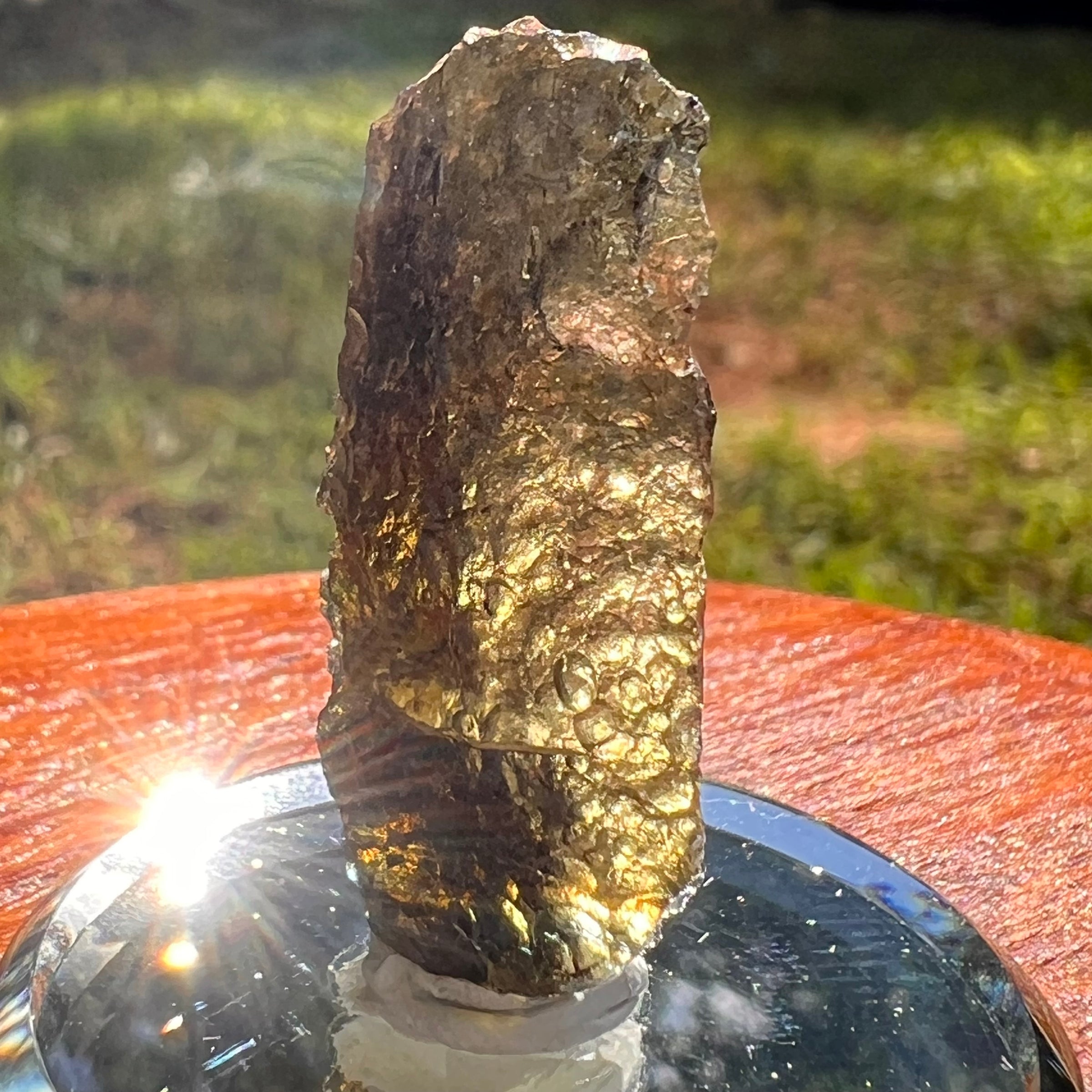 Moldavite 2.9 grams #1952-Moldavite Life