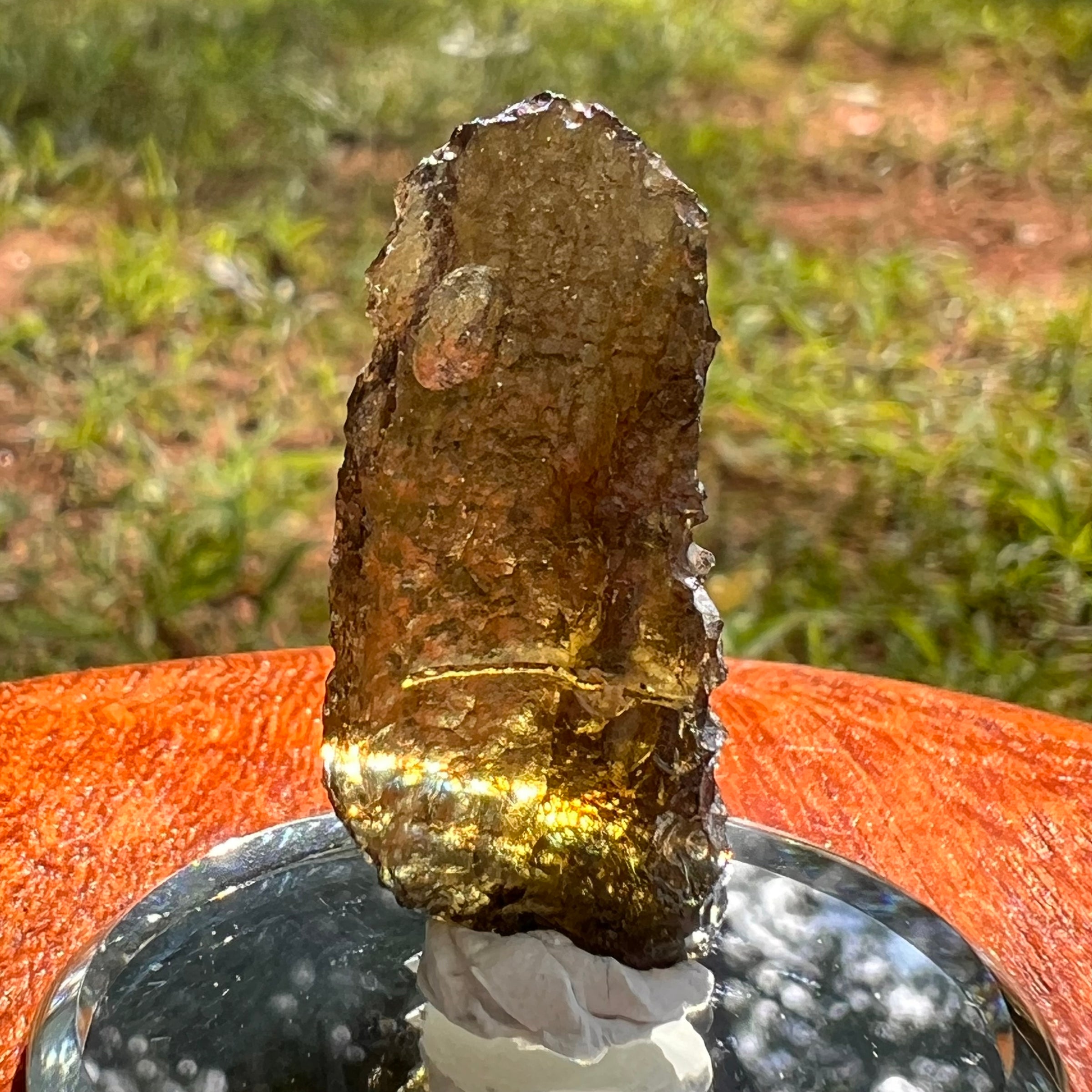 Moldavite 2.9 grams #1952-Moldavite Life