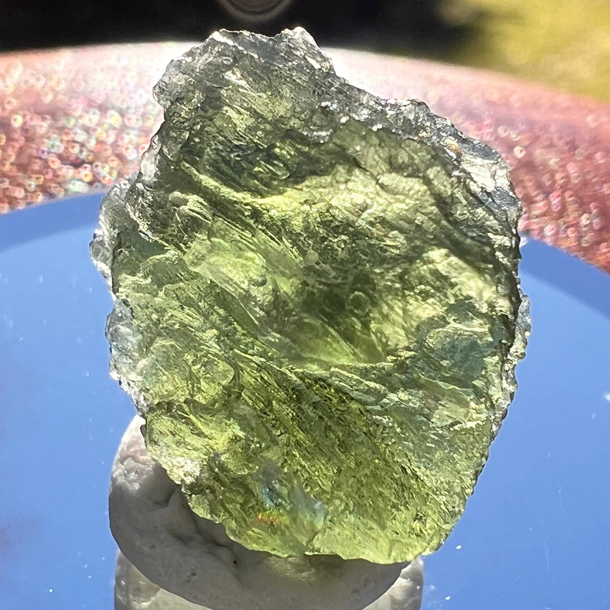 Moldavite 2.9 grams #1971-Moldavite Life