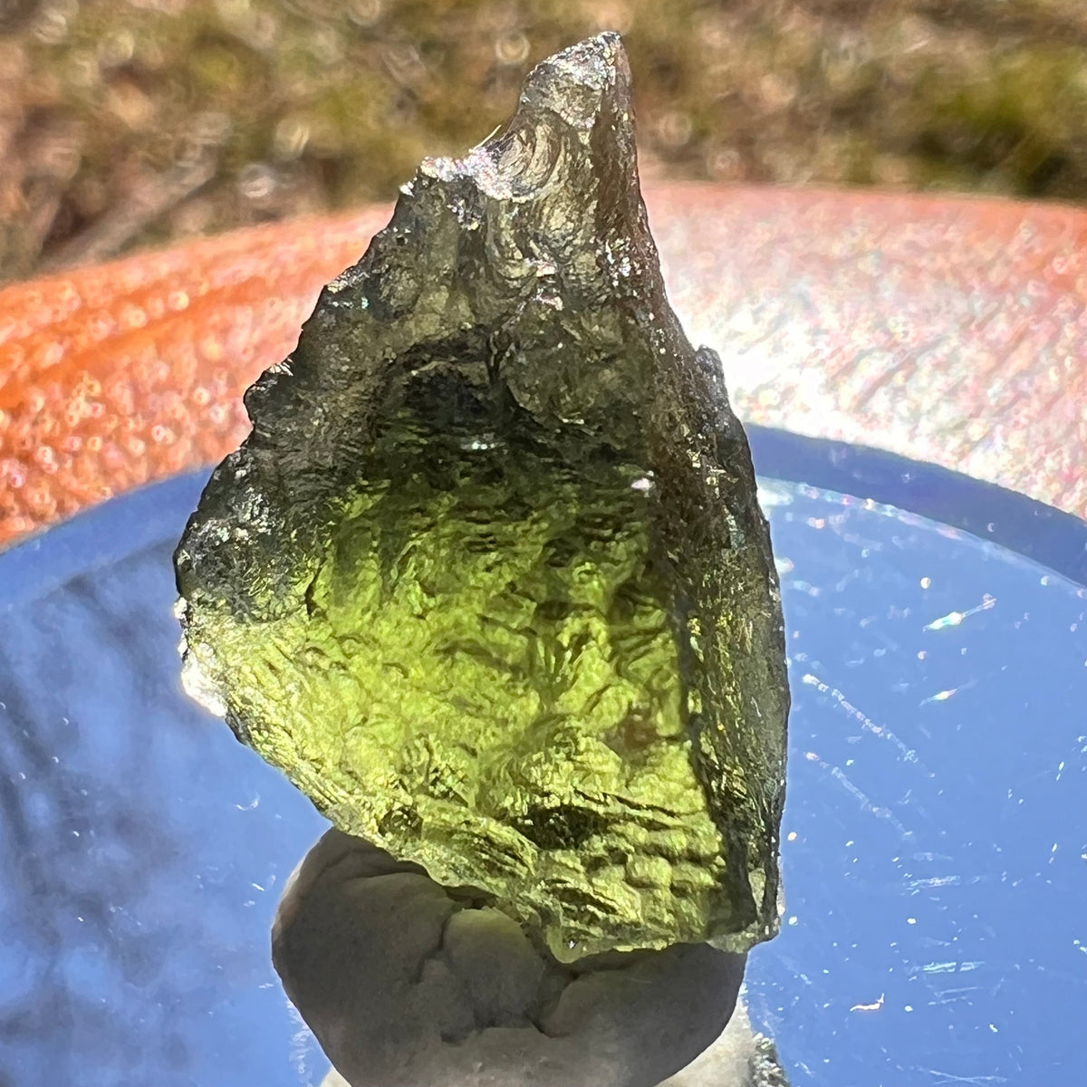 Moldavite 2.9 grams #1972-Moldavite Life