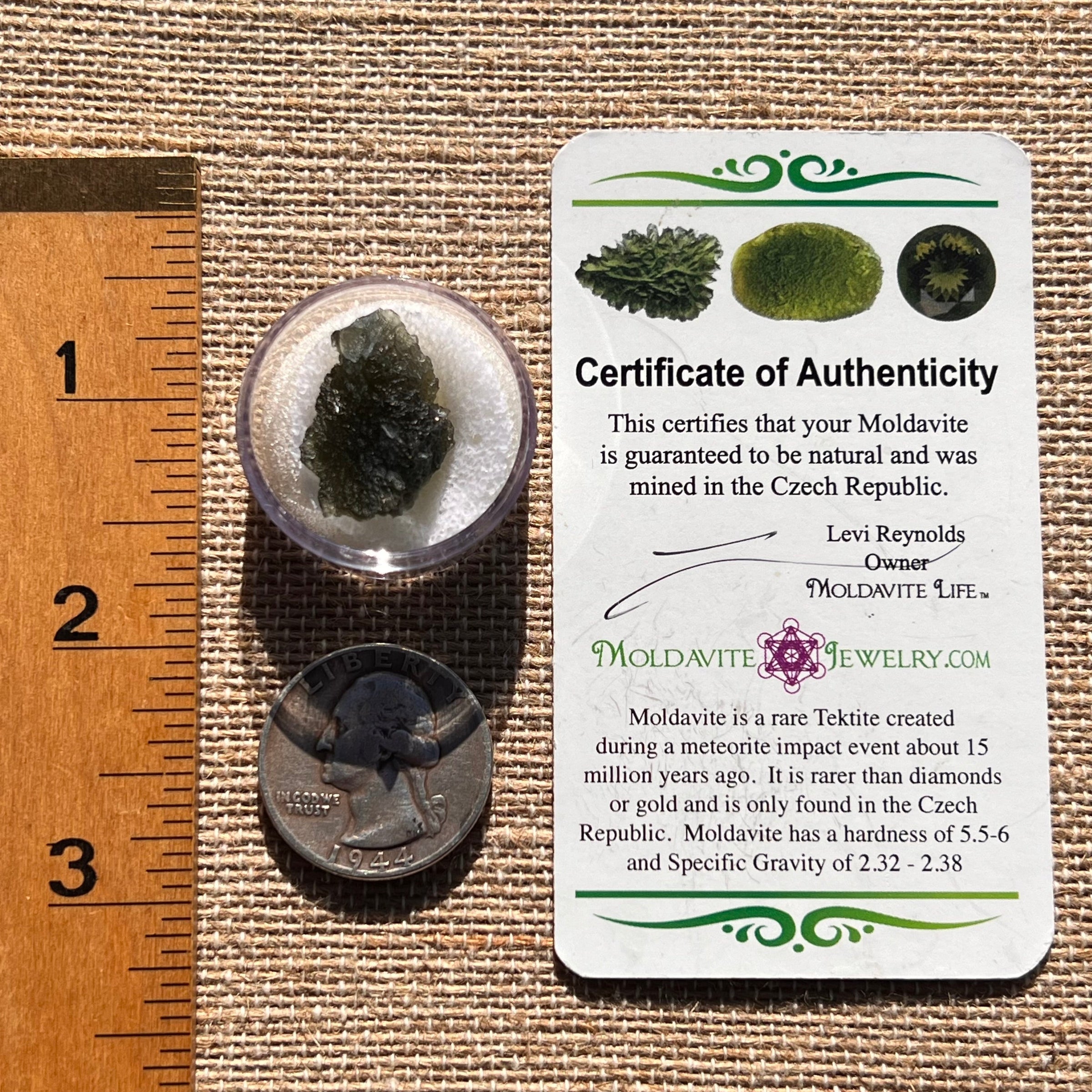 Moldavite 3 grams #1978-Moldavite Life