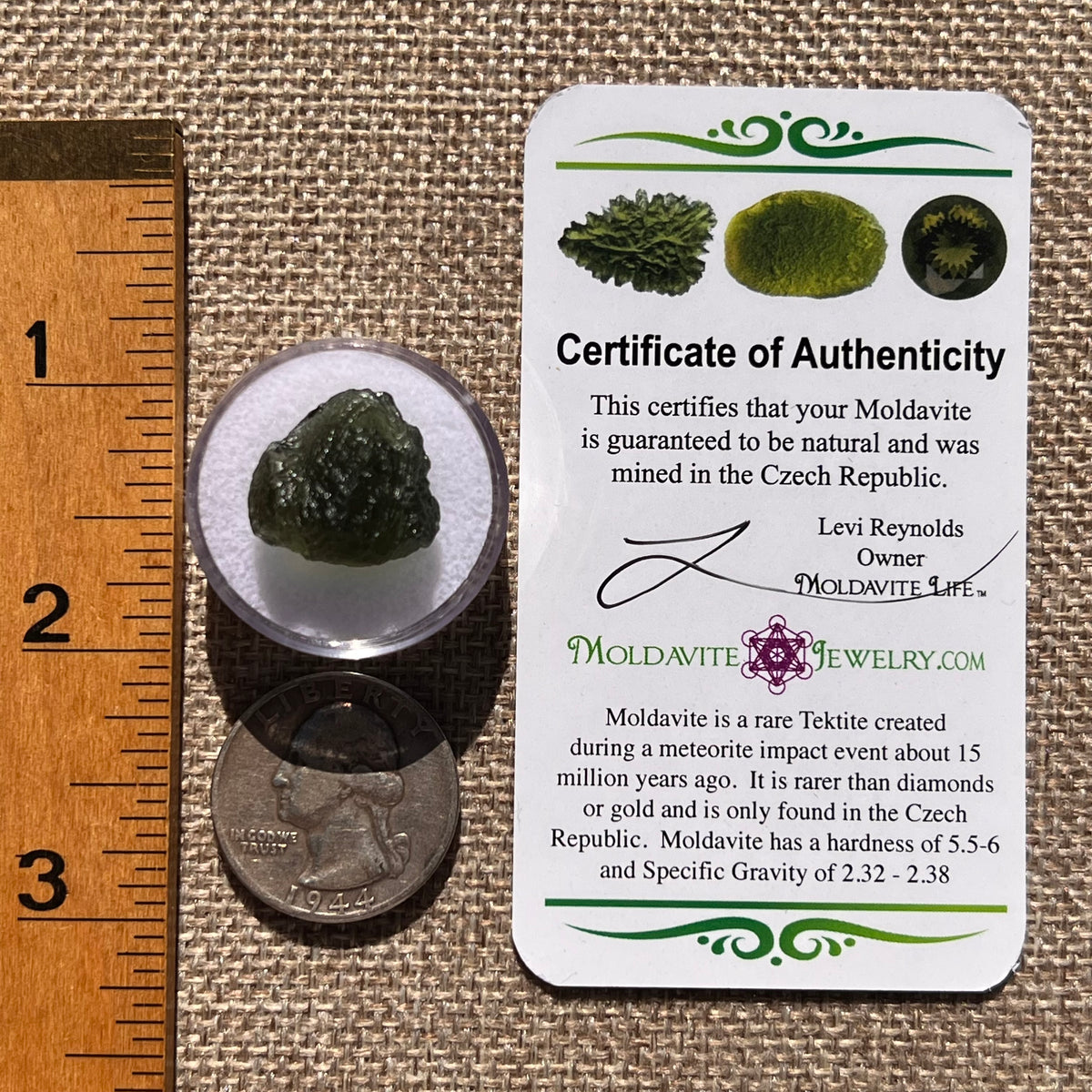 Moldavite 3.1 grams #2411-Moldavite Life