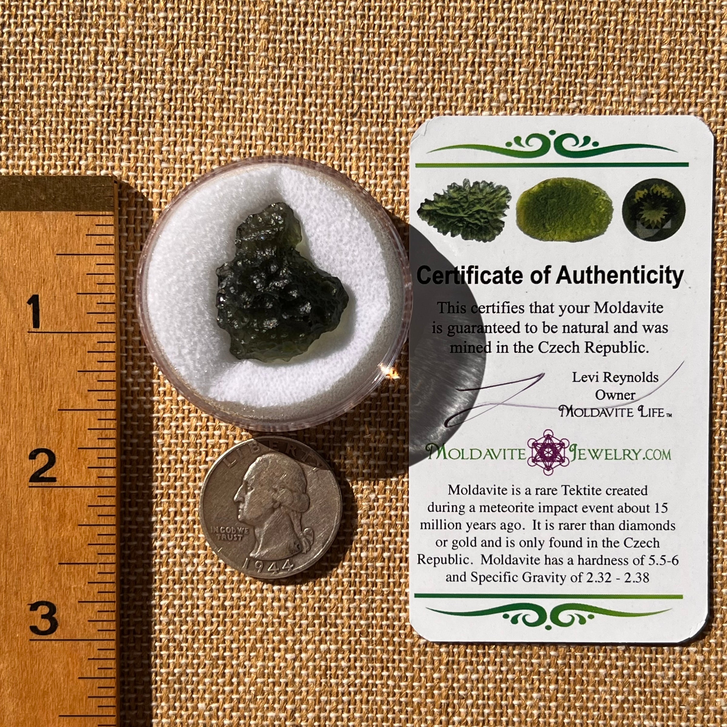 Moldavite 4.7 grams #2218-Moldavite Life