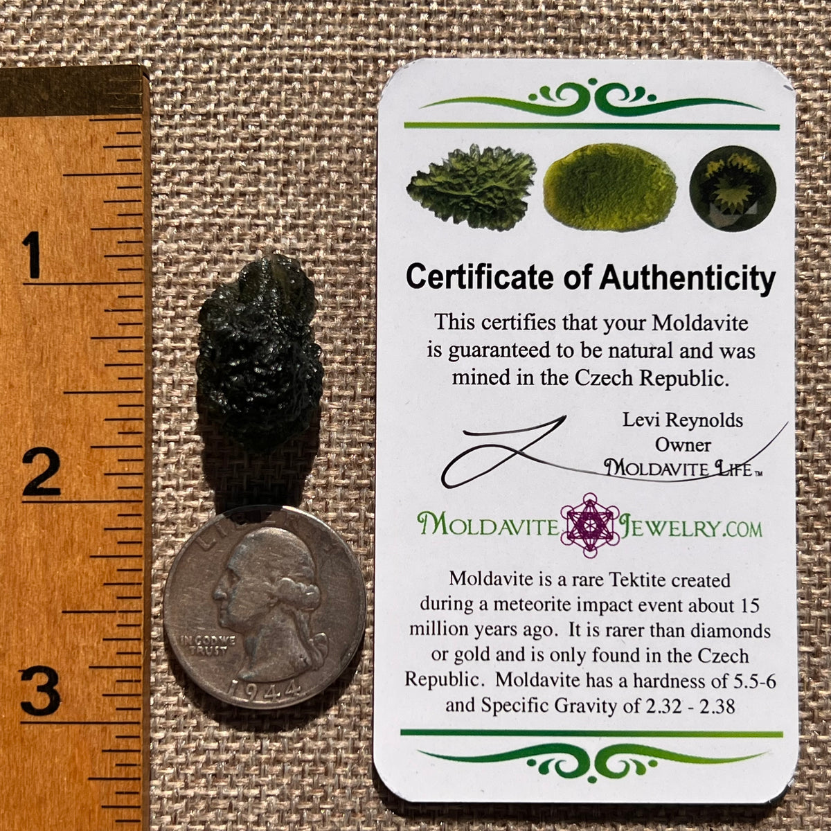 Moldavite 4.8 grams #2404-Moldavite Life
