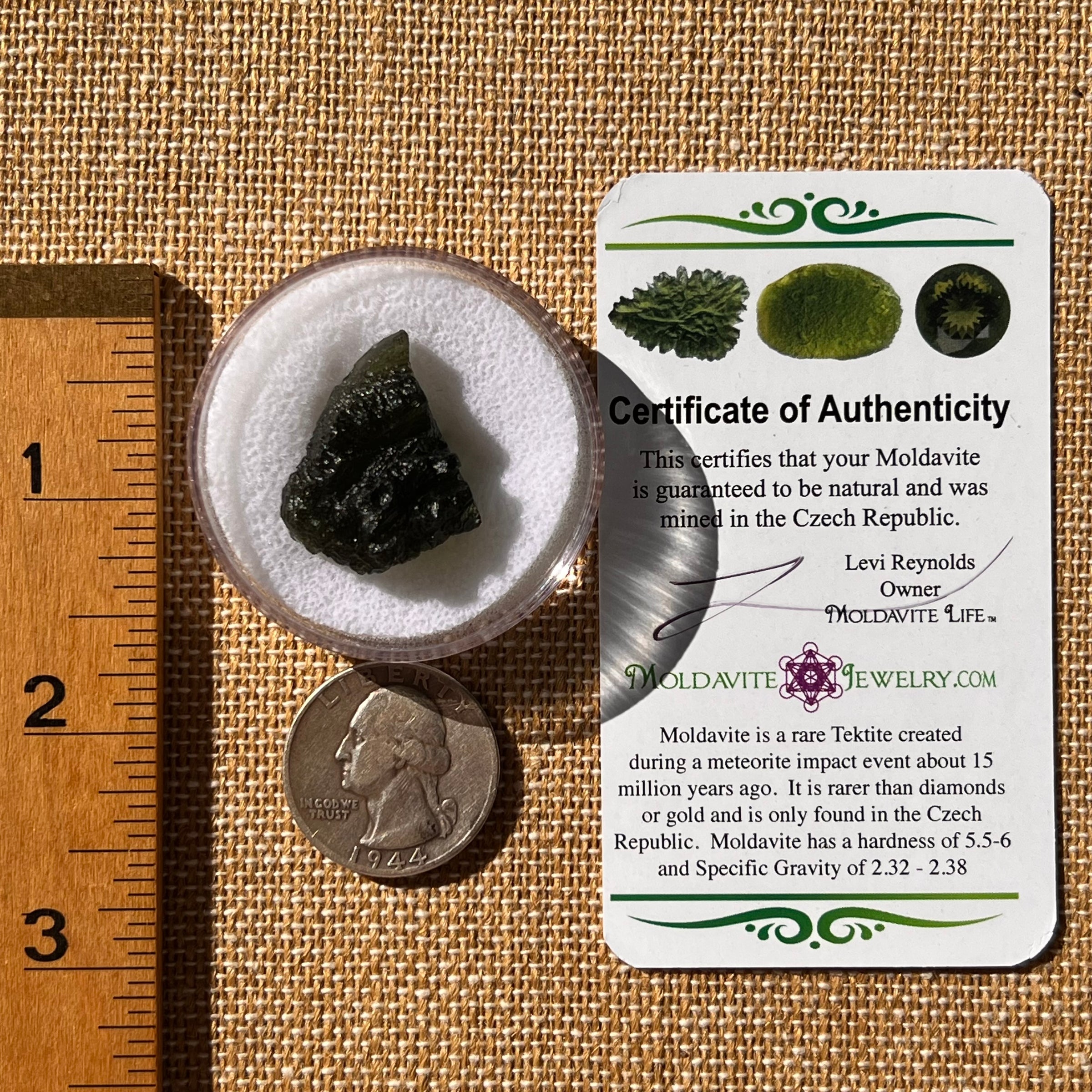 Moldavite 6.1 grams #2220-Moldavite Life