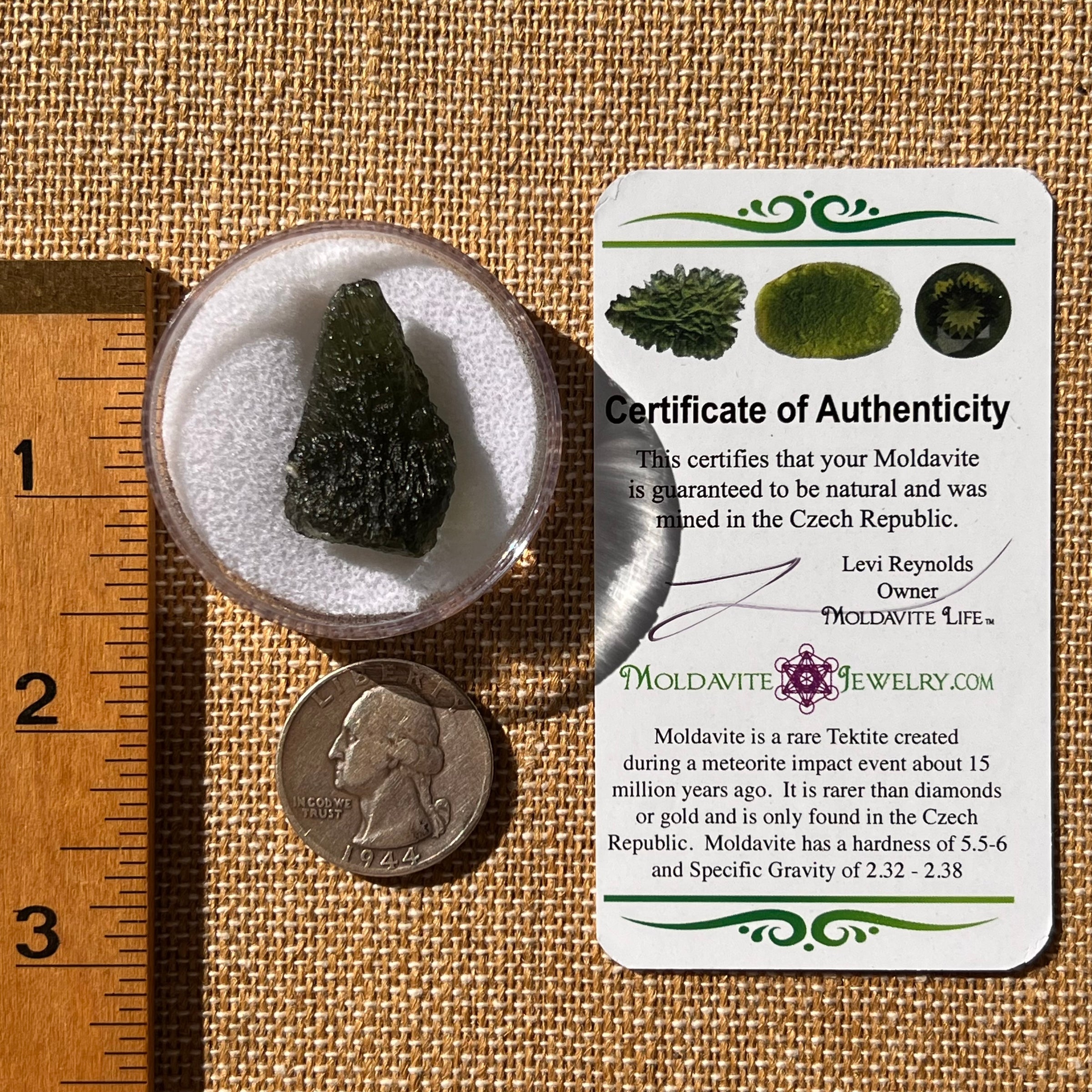 Moldavite 6.3 grams #2221-Moldavite Life