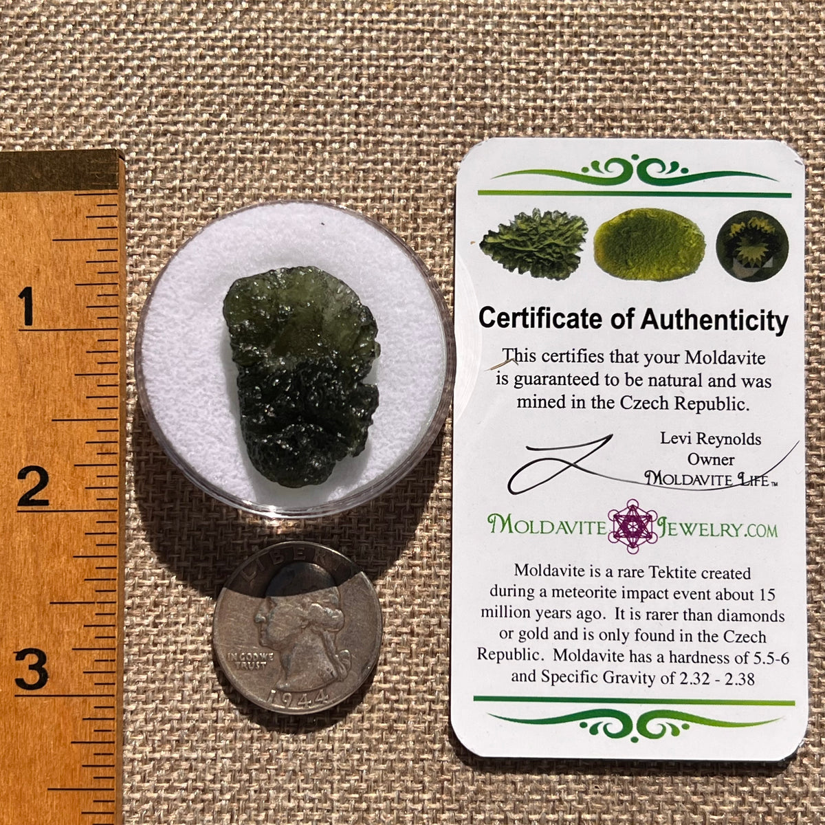 Moldavite 6.3 grams #2402-Moldavite Life